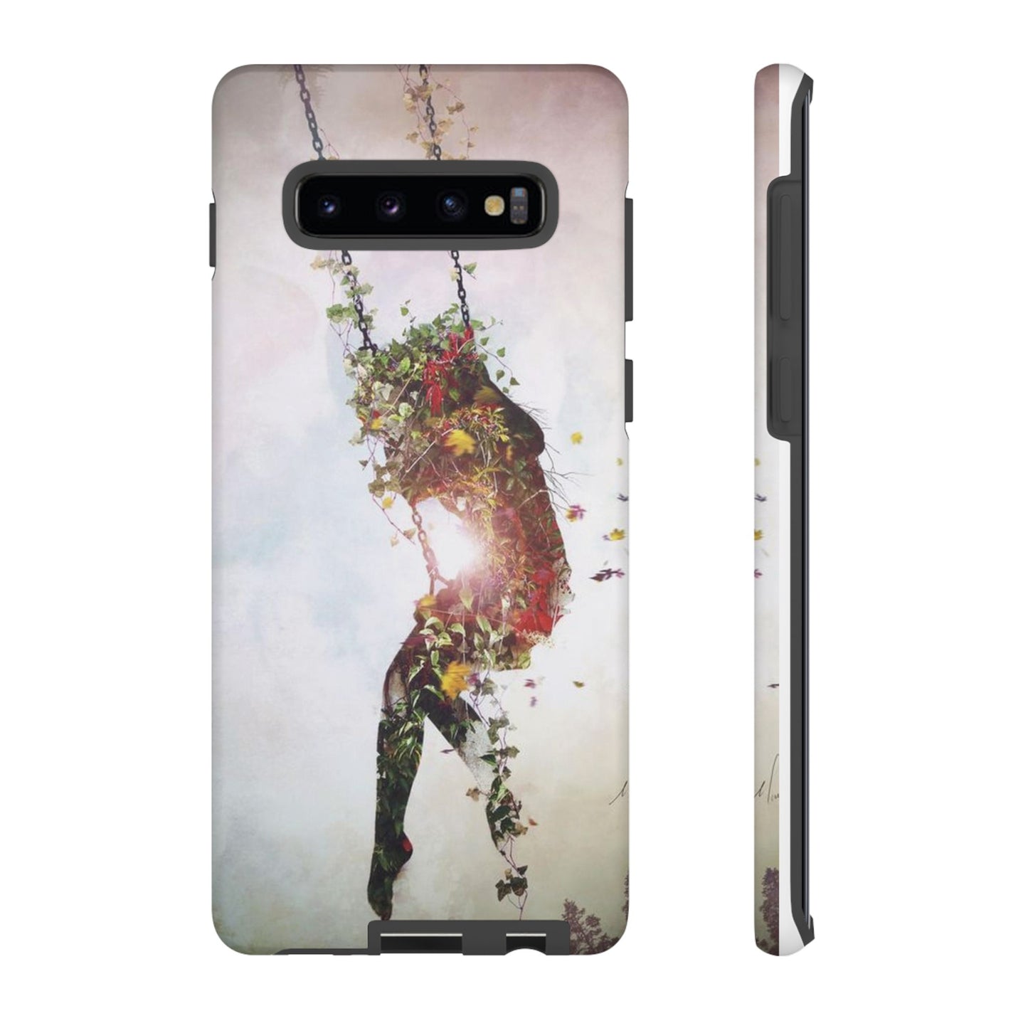 Flower Swing Girl Wallpaper Phone Case | iPhone 15 Plus/ Pro, 14, 13, 12| Google Pixel 7, Pro, 5| Samsung Galaxy S23 All Major Phone Models