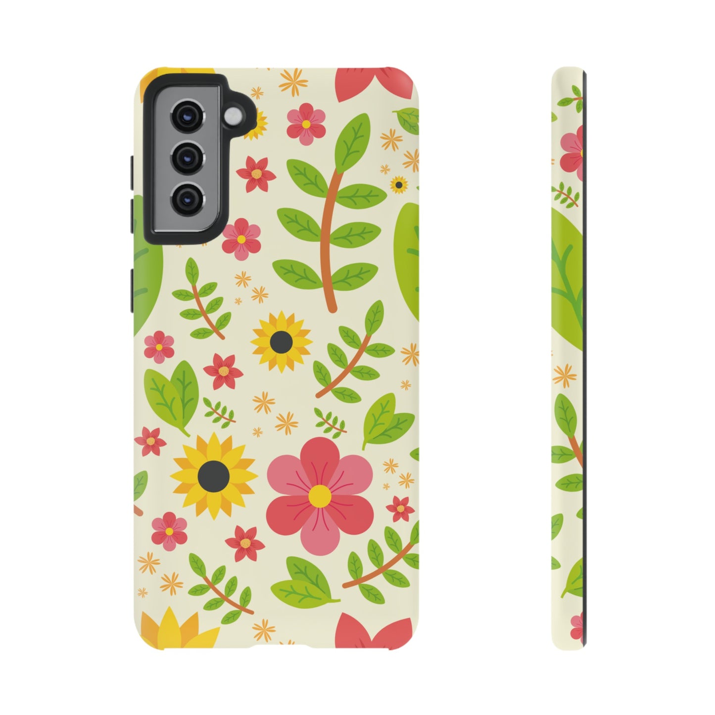 Botanical Flowers Phone Case | iPhone 15 Plus/ Pro, 14, 13, 12| Google Pixel 7, Pro, 5| Samsung Galaxy S23 All Major Phone Models