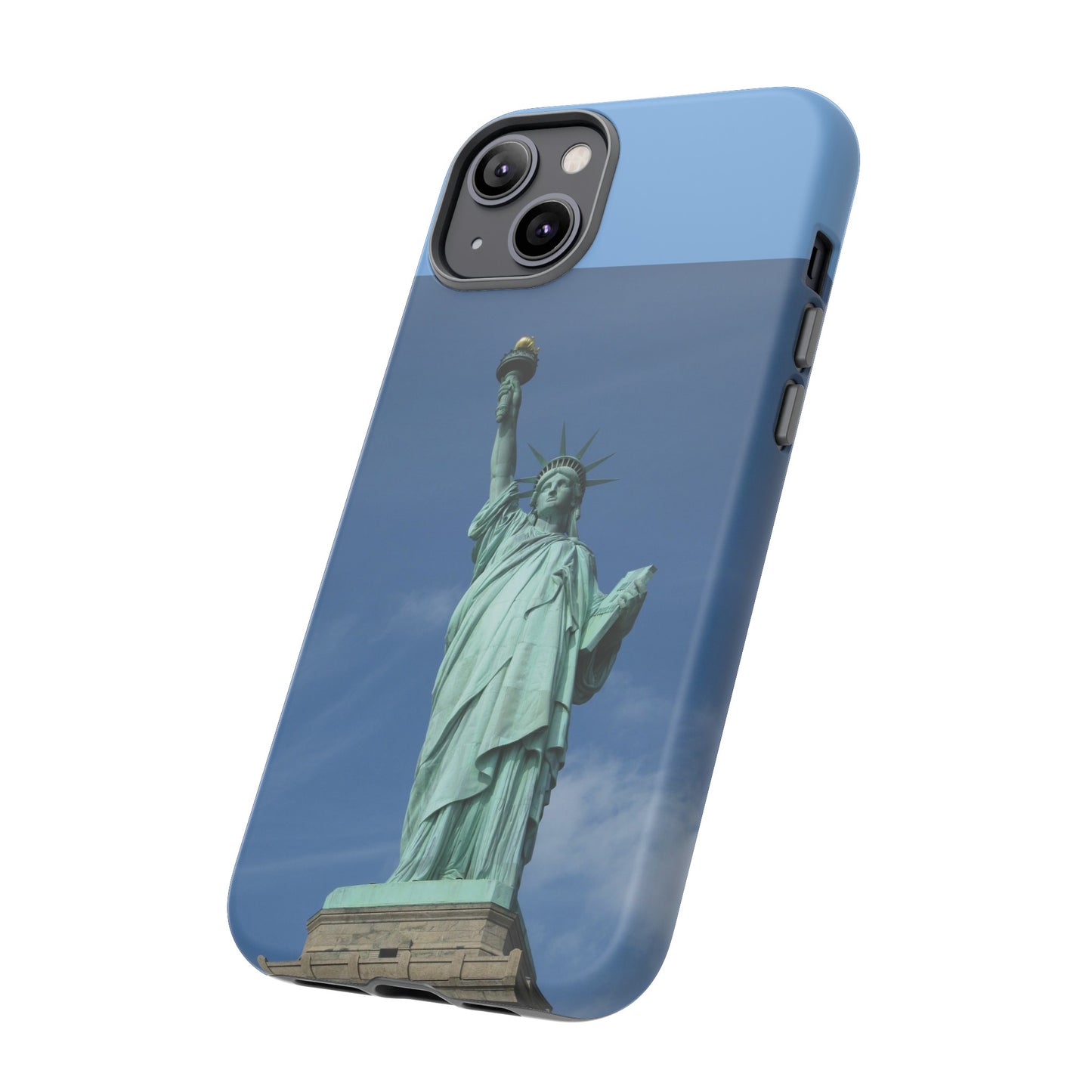 Statue Of Liberty Wallpaper Phone Case | iPhone 15 Plus/ Pro, 14, 13, 12| Google Pixel 7, Pro, 5| Samsung Galaxy S23 All Major Phone Models