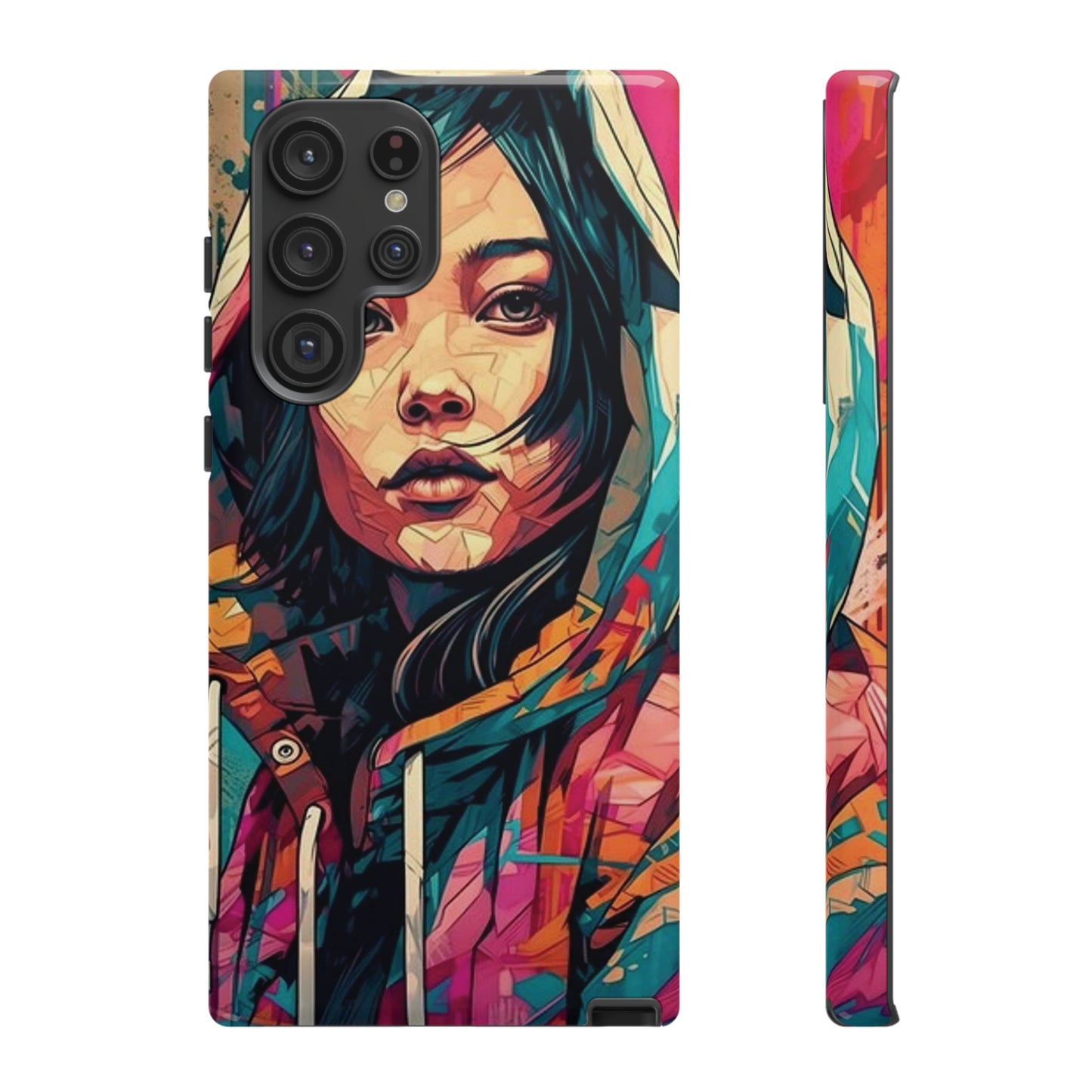 Girl Painting Wallpaper Phone Case | iPhone 15 Plus/ Pro, 14, 13, 12| Google Pixel 7, Pro, 5| Samsung Galaxy S23 All Major Phone Models