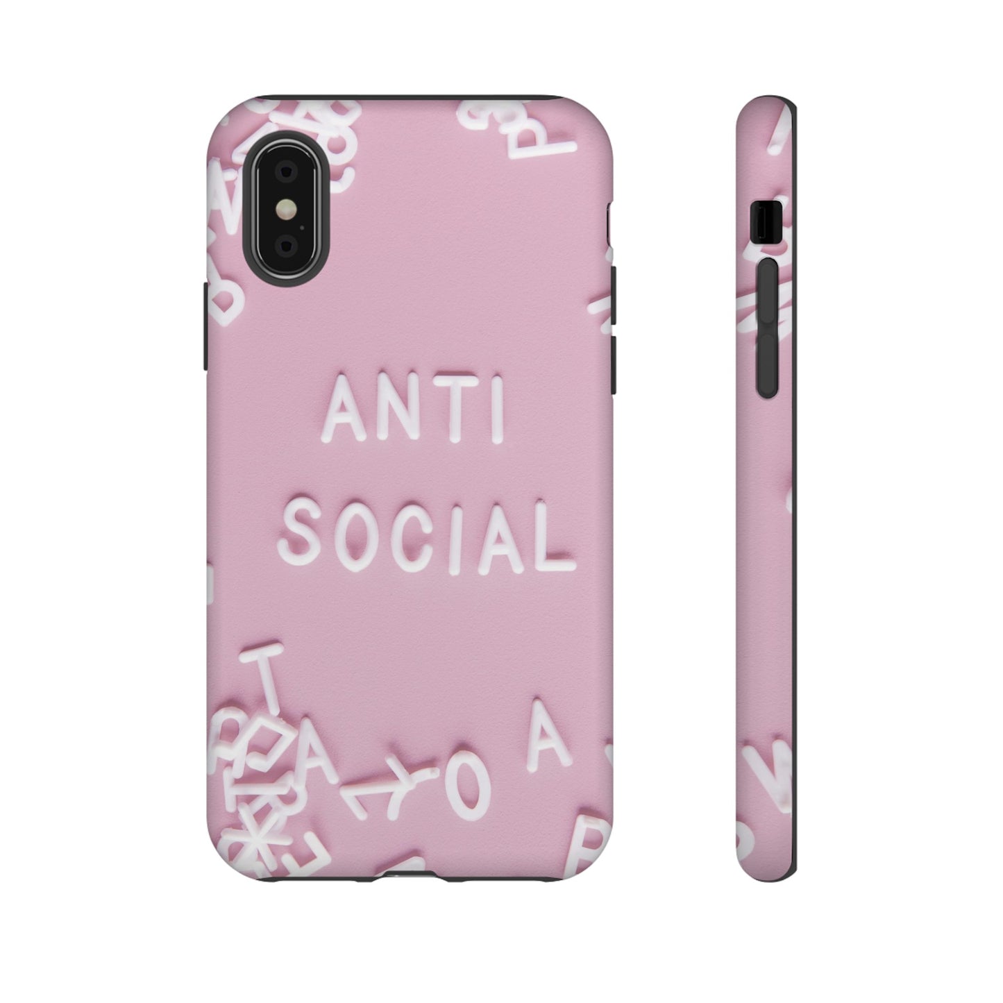 Anti Social Phone Case | iPhone 15 Plus/ Pro, 14, 13, 12| Google Pixel 7, Pro, 5| Samsung Galaxy S23 All Major Phone Models