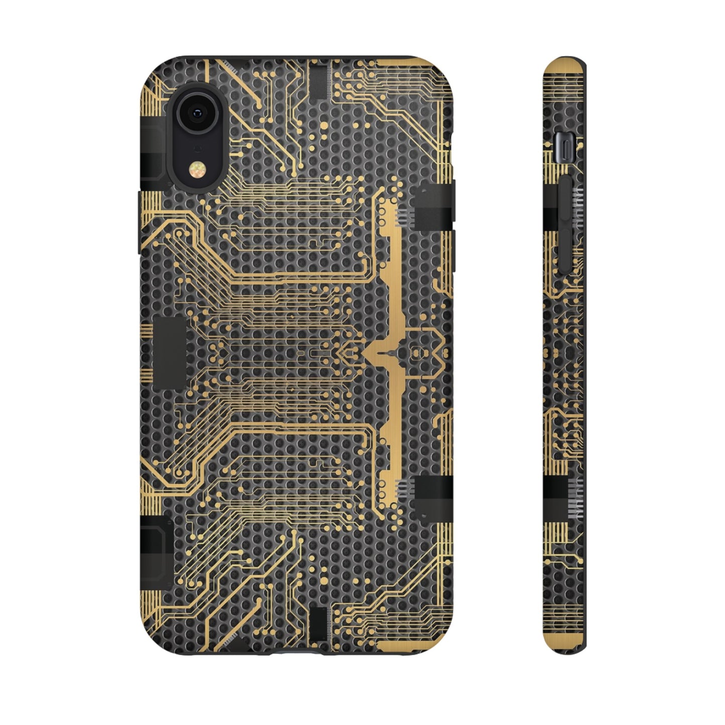 Golden Circuit Board Wallpaper Phone Case | iPhone 15 Plus/ Pro, 14, 13, 12| Google Pixel 7, Pro, 5| Samsung Galaxy S23 All Major Phone Models