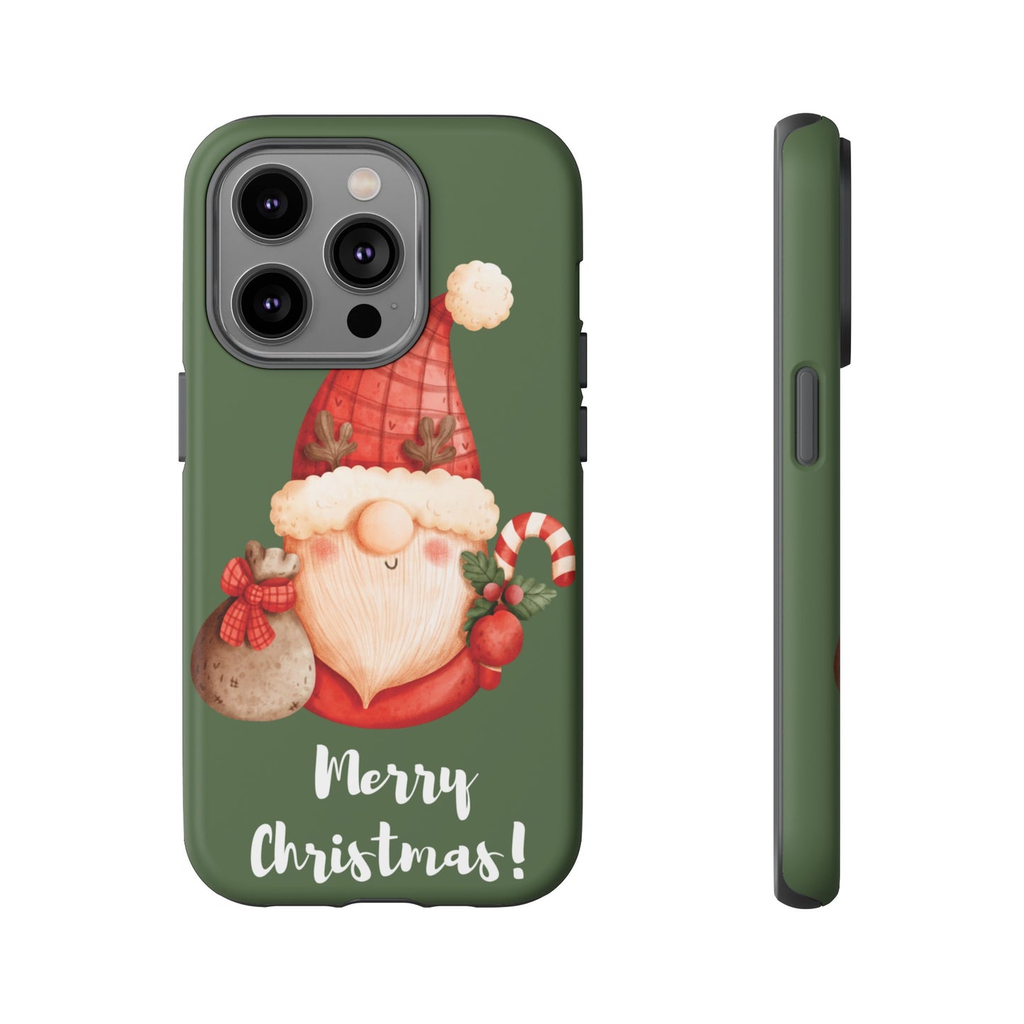 Cute Merry Christmas Wallpaper Phone Case | iPhone 15 Plus/ Pro, 14, 13, 12| Google Pixel 7, Pro, 5| Samsung Galaxy S23 All Major Phone Models