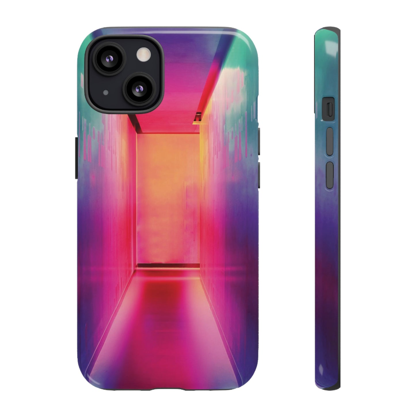 Rainbow Hallway Wallpaper Phone Case | iPhone 15 Plus/ Pro, 14, 13, 12| Google Pixel 7, Pro, 5| Samsung Galaxy S23 All Major Phone Models