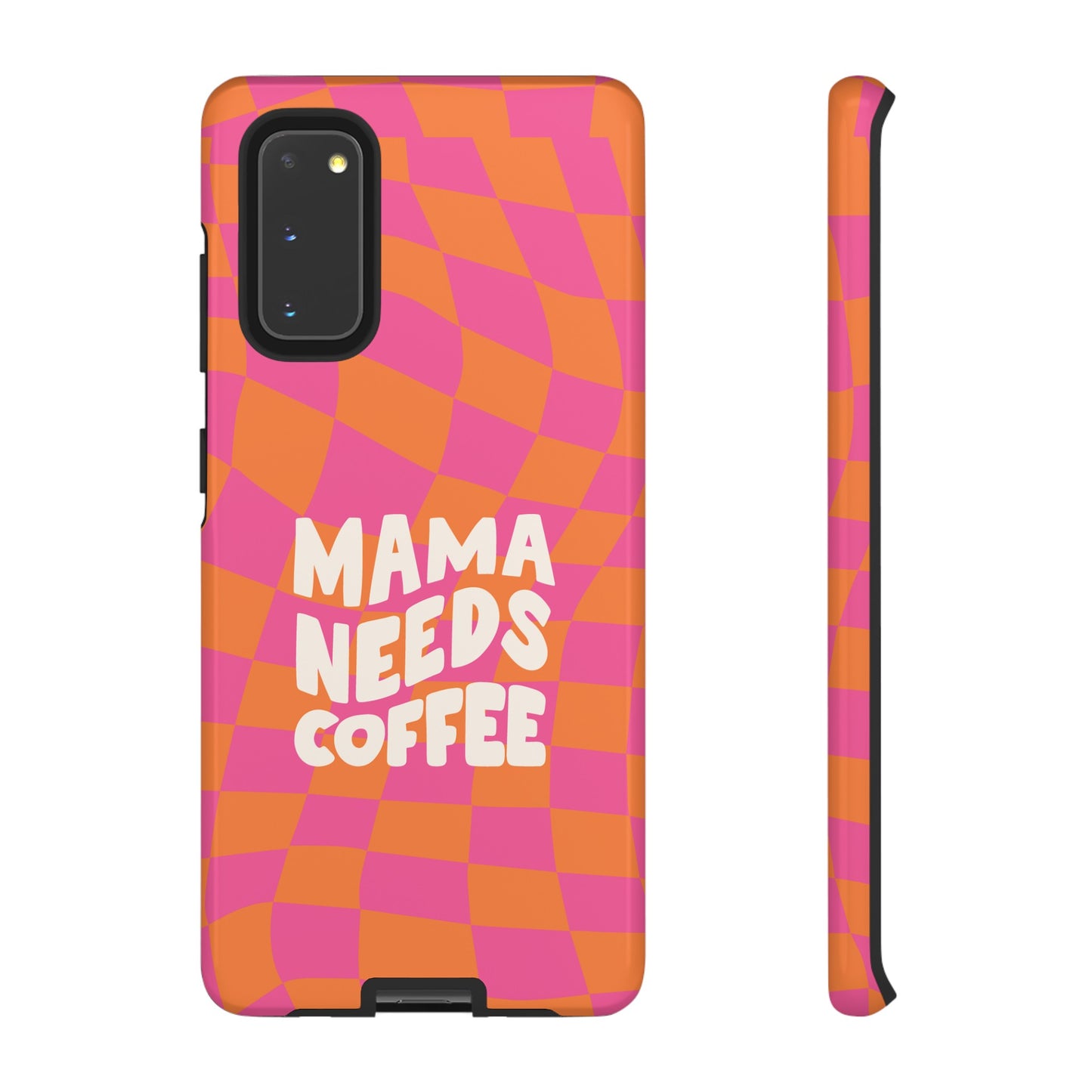 Mama Needs Coffee Wallpaper Phone Case | iPhone 15 Plus/ Pro, 14, 13, 12| Google Pixel 7, Pro, 5| Samsung Galaxy S23 All Major Phone Models