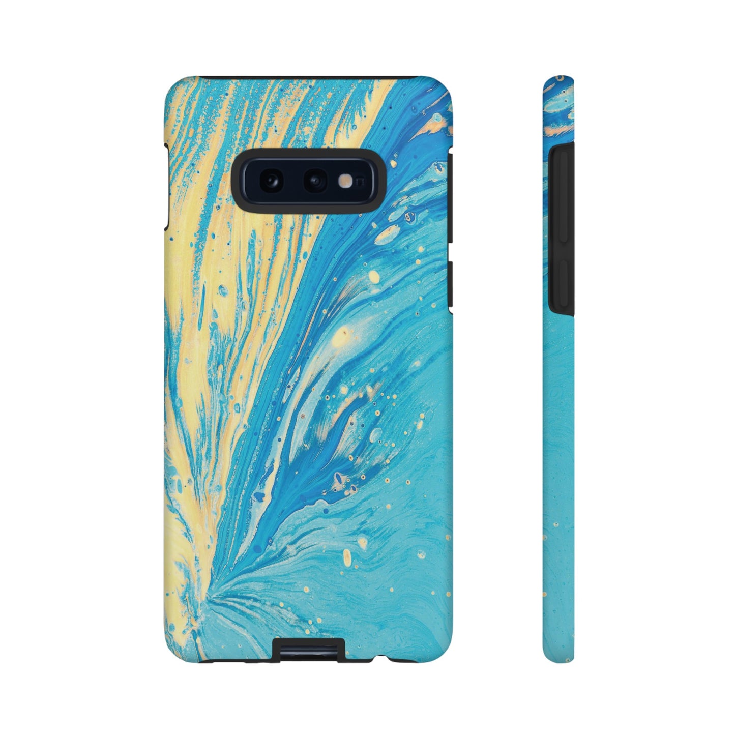 Fan of Yellow & Blue Paint Phone Case | iPhone 15 Plus/ Pro, 14, 13, 12| Google Pixel 7, Pro, 5| Samsung Galaxy S23 All Major Phone Models