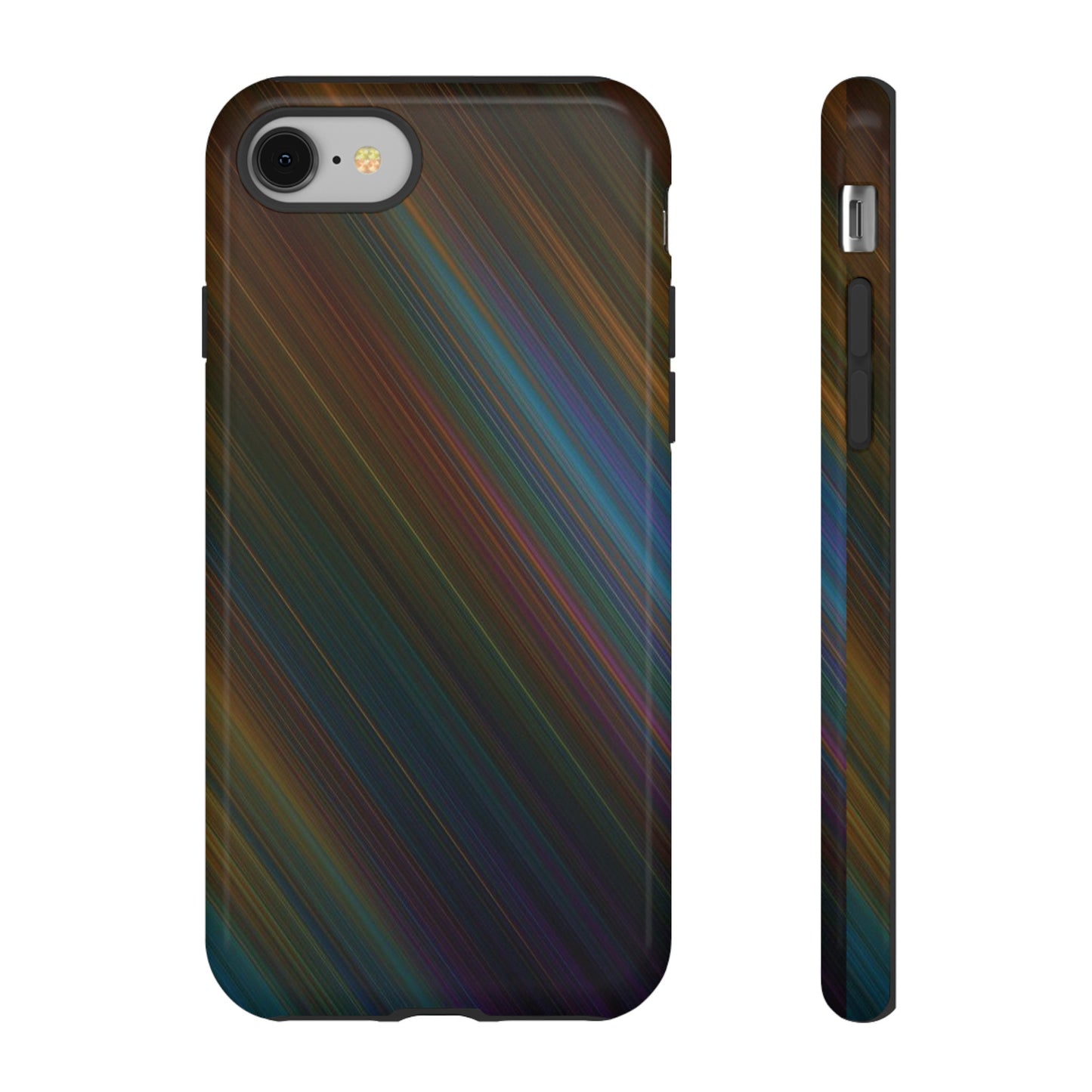 Slanted Rainbow Wallpaper Phone Case | iPhone 15 Plus/ Pro, 14, 13, 12| Google Pixel 7, Pro, 5| Samsung Galaxy S23 All Major Phone Models