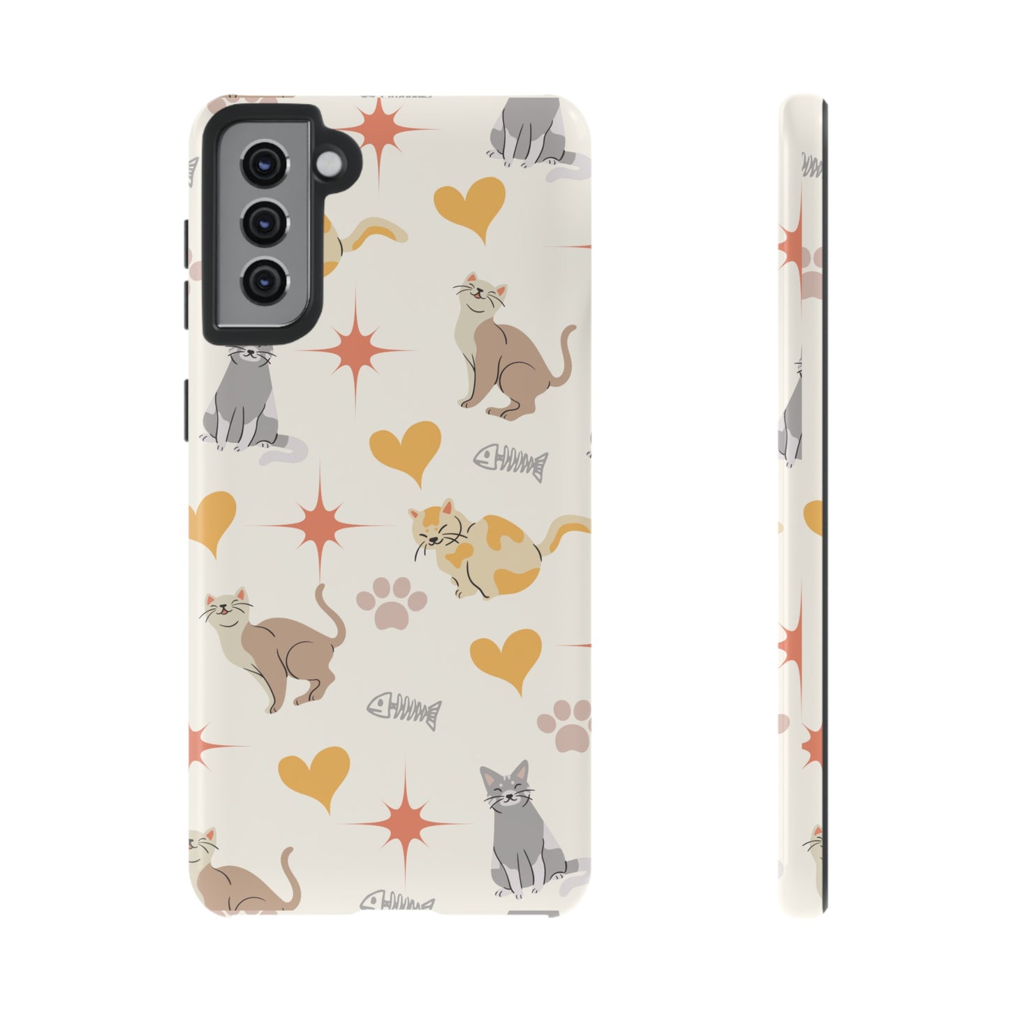 Cute Cat Wallpaper Phone Case | iPhone 15 Plus/ Pro, 14, 13, 12| Google Pixel 7, Pro, 5| Samsung Galaxy S23 All Major Phone Models