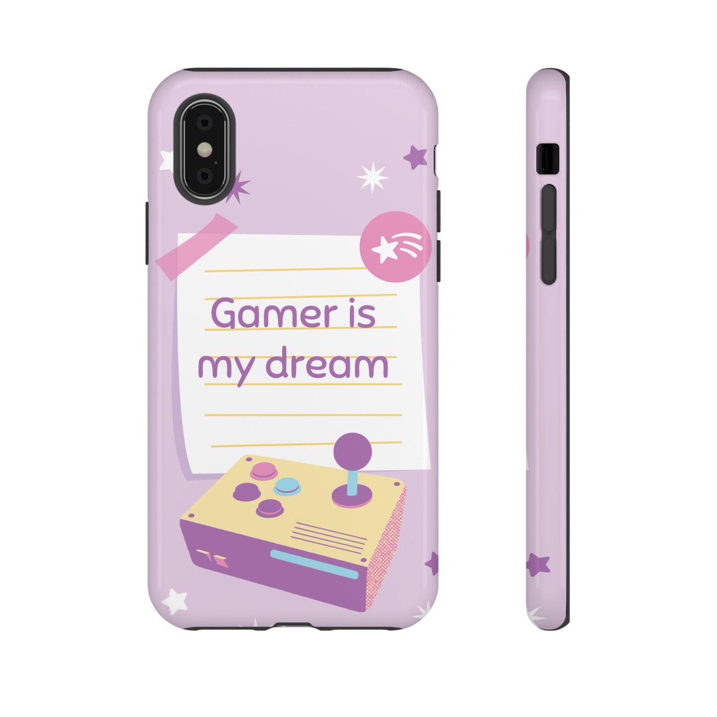 Gamer Is My Dream Job Wallpaper Phone Case | iPhone 15 Plus/ Pro, 14, 13, 12| Google Pixel 7, Pro, 5| Samsung Galaxy S23 All Major Phone Models