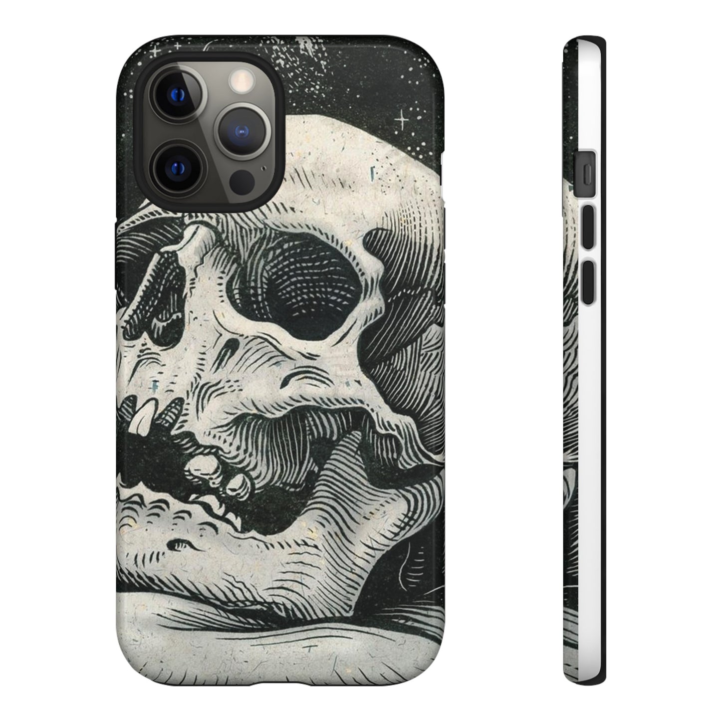 Skull Wallpaper Phone Case | iPhone 15 Plus/ Pro, 14, 13, 12| Google Pixel 7, Pro, 5| Samsung Galaxy S23 All Major Phone Models