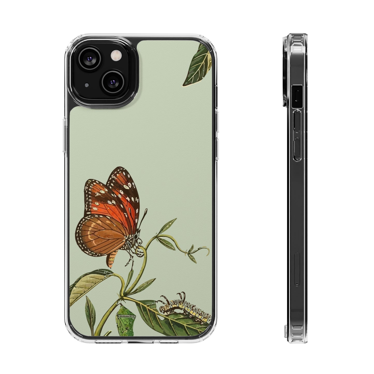 Orange Butterfly Wallpaper Phone Case | iPhone 15 Plus/ Pro, 14, 13, 12| Google Pixel 7, Pro, 5| Samsung Galaxy S23 All Major Phone Models