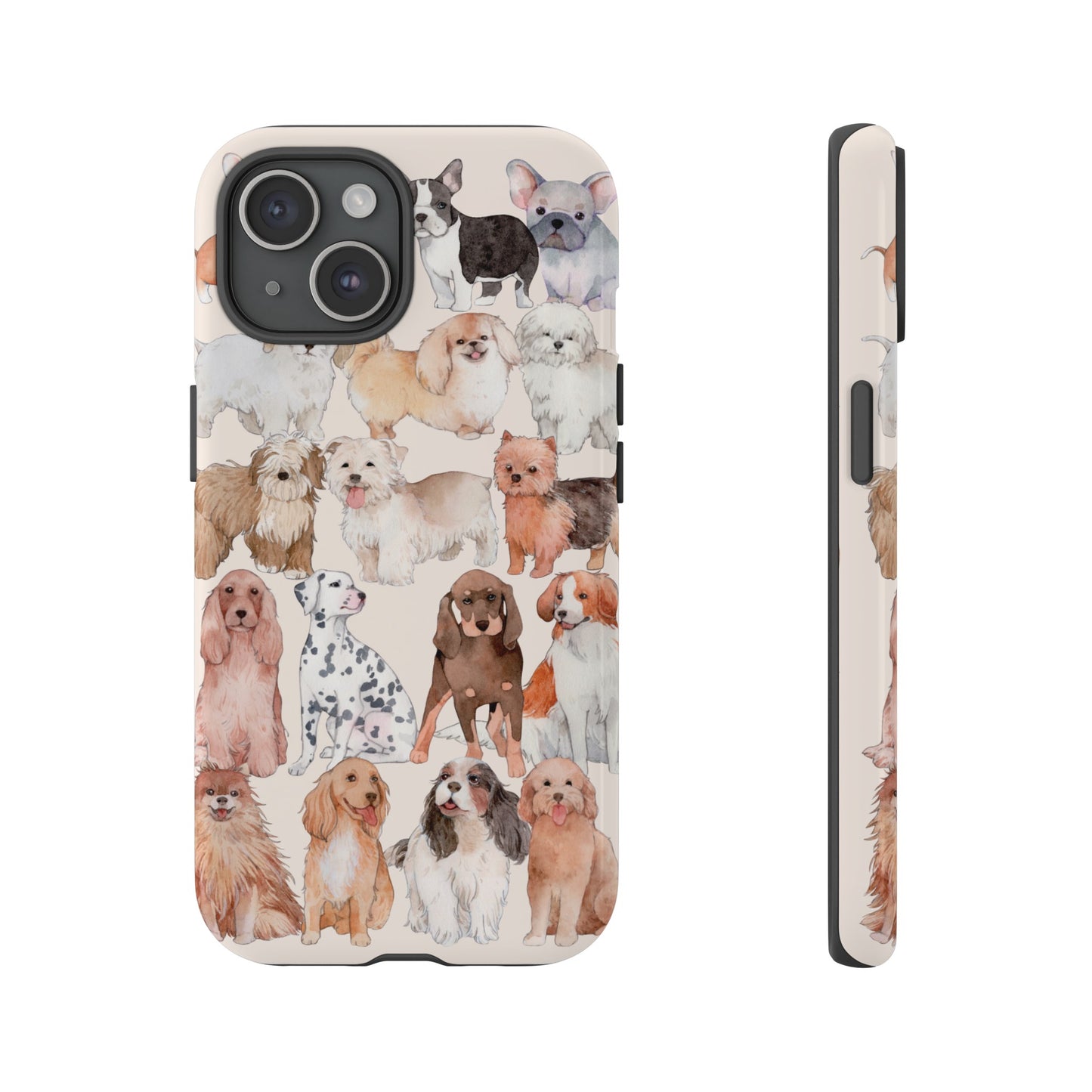 Dog Collage Wallpaper Phone Case | iPhone 15 Plus/ Pro, 14, 13, 12| Google Pixel 7, Pro, 5| Samsung Galaxy S23 All Major Phone Models