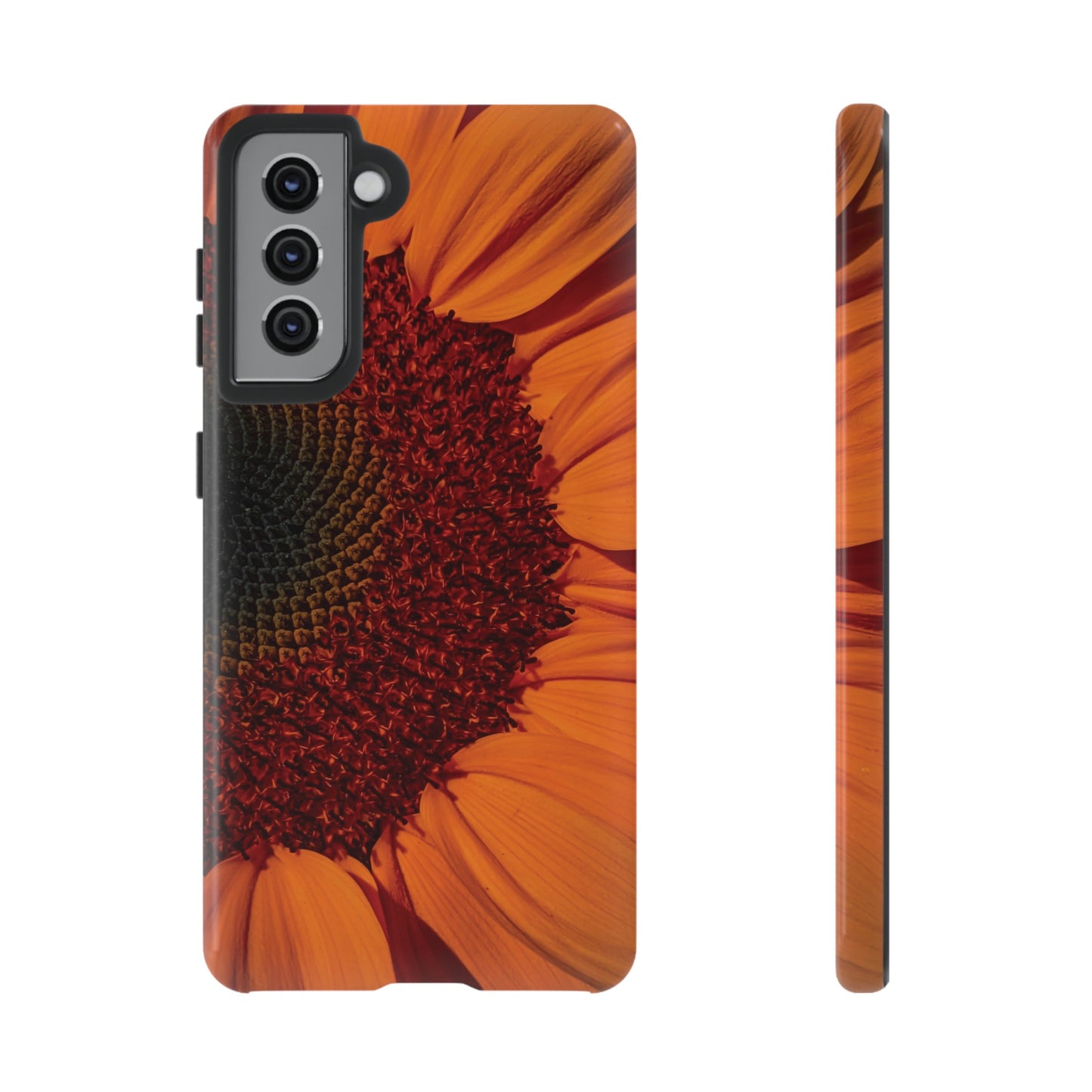 Orange Sunflower Wallpaper Phone Case | iPhone 15 Plus/ Pro, 14, 13, 12| Google Pixel 7, Pro, 5| Samsung Galaxy S23 All Major Phone Models