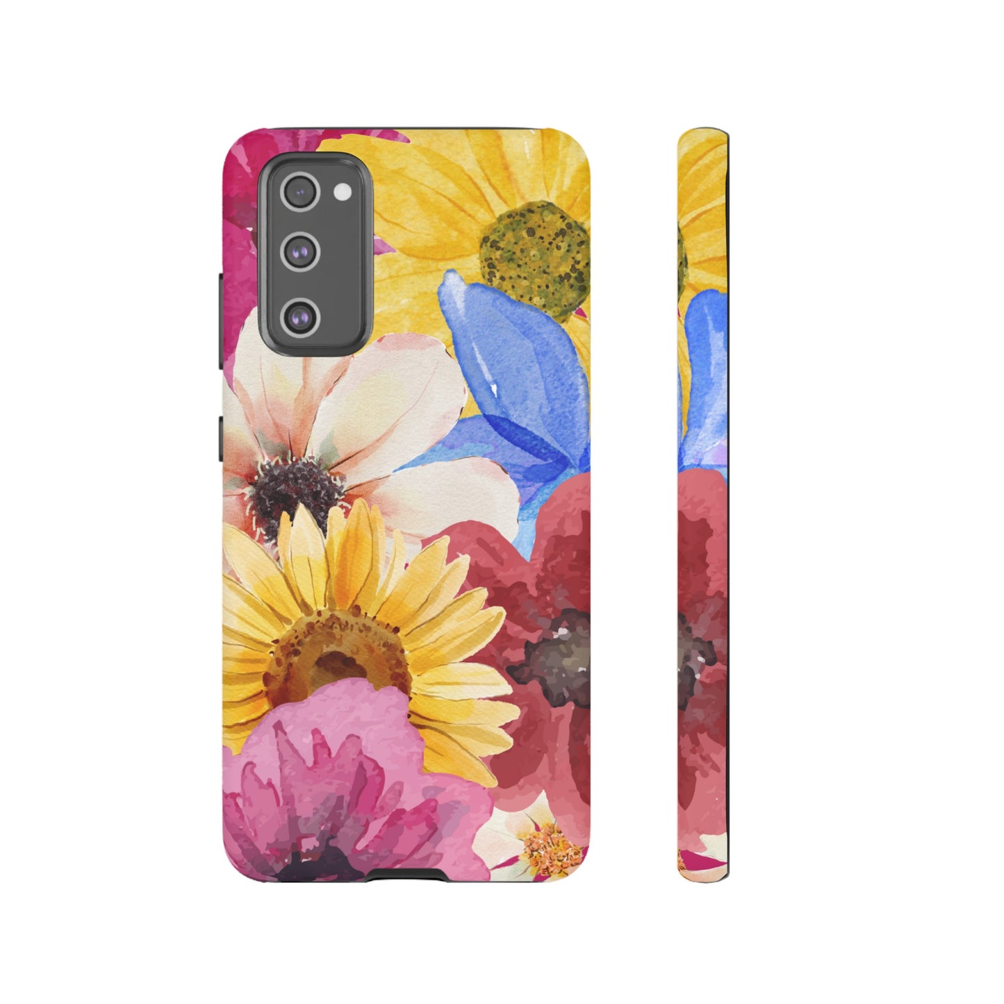 Overlapping Flowers Wallpaper Phone Case | iPhone 15 Plus/ Pro, 14, 13, 12| Google Pixel 7, Pro, 5| Samsung Galaxy S23 All Major Phone Models