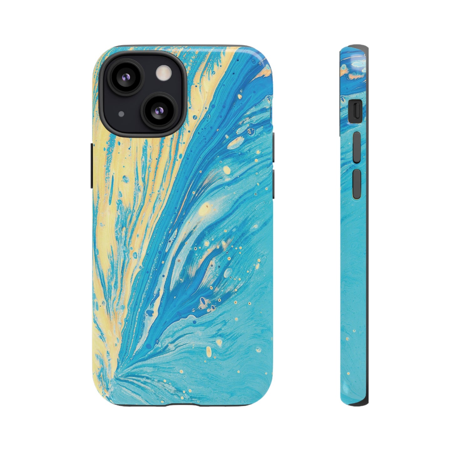 Fan of Yellow & Blue Paint Phone Case | iPhone 15 Plus/ Pro, 14, 13, 12| Google Pixel 7, Pro, 5| Samsung Galaxy S23 All Major Phone Models