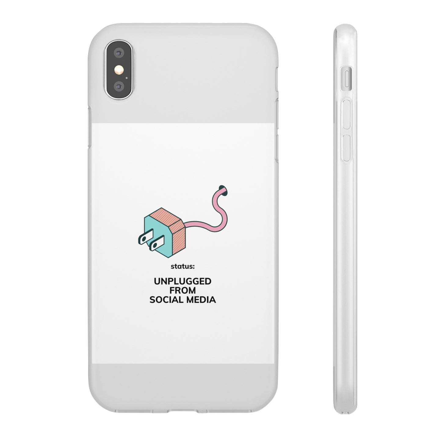 Unplugged From Social Media Phone Case | iPhone 15 Plus/ Pro, 14, 13, 12| Google Pixel 7, Pro, 5| Samsung Galaxy S23 All Major Phone Models