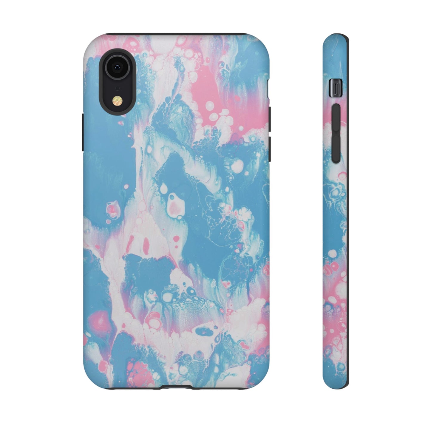 Baby Pink & Blue Resin Inspired Phone Case |iPhone 15 Plus/ Pro, 14, 13, 12|Google Pixel 7, Pro, 5|Samsung Galaxy S23 All Major Phone Models