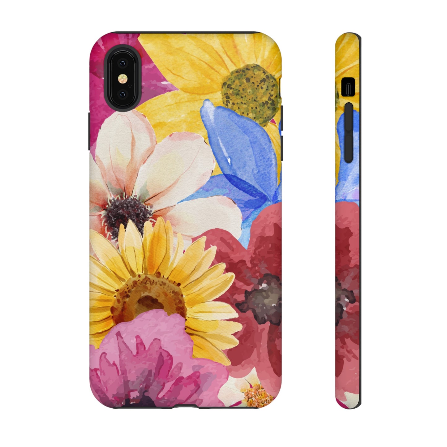 Overlapping Flowers Wallpaper Phone Case | iPhone 15 Plus/ Pro, 14, 13, 12| Google Pixel 7, Pro, 5| Samsung Galaxy S23 All Major Phone Models