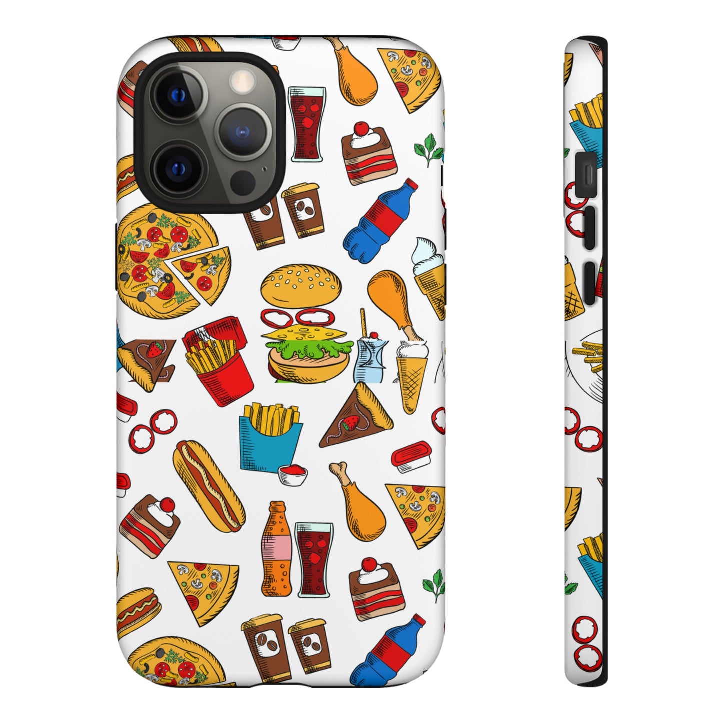 Fast Food Wallpaper Phone Case | iPhone 15 Plus/ Pro, 14, 13, 12| Google Pixel 7, Pro, 5| Samsung Galaxy S23 All Major Phone Models