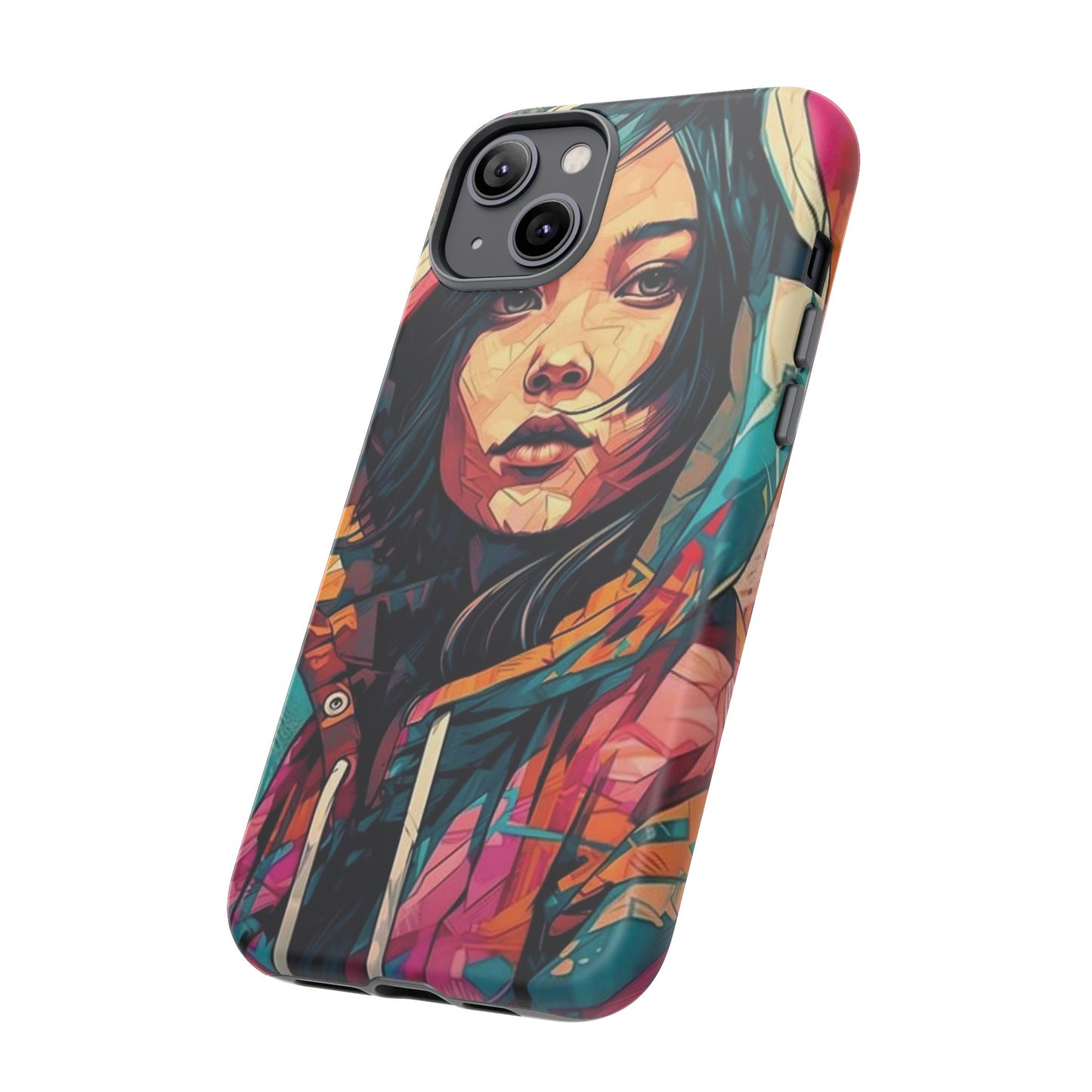 Girl Painting Wallpaper Phone Case | iPhone 15 Plus/ Pro, 14, 13, 12| Google Pixel 7, Pro, 5| Samsung Galaxy S23 All Major Phone Models