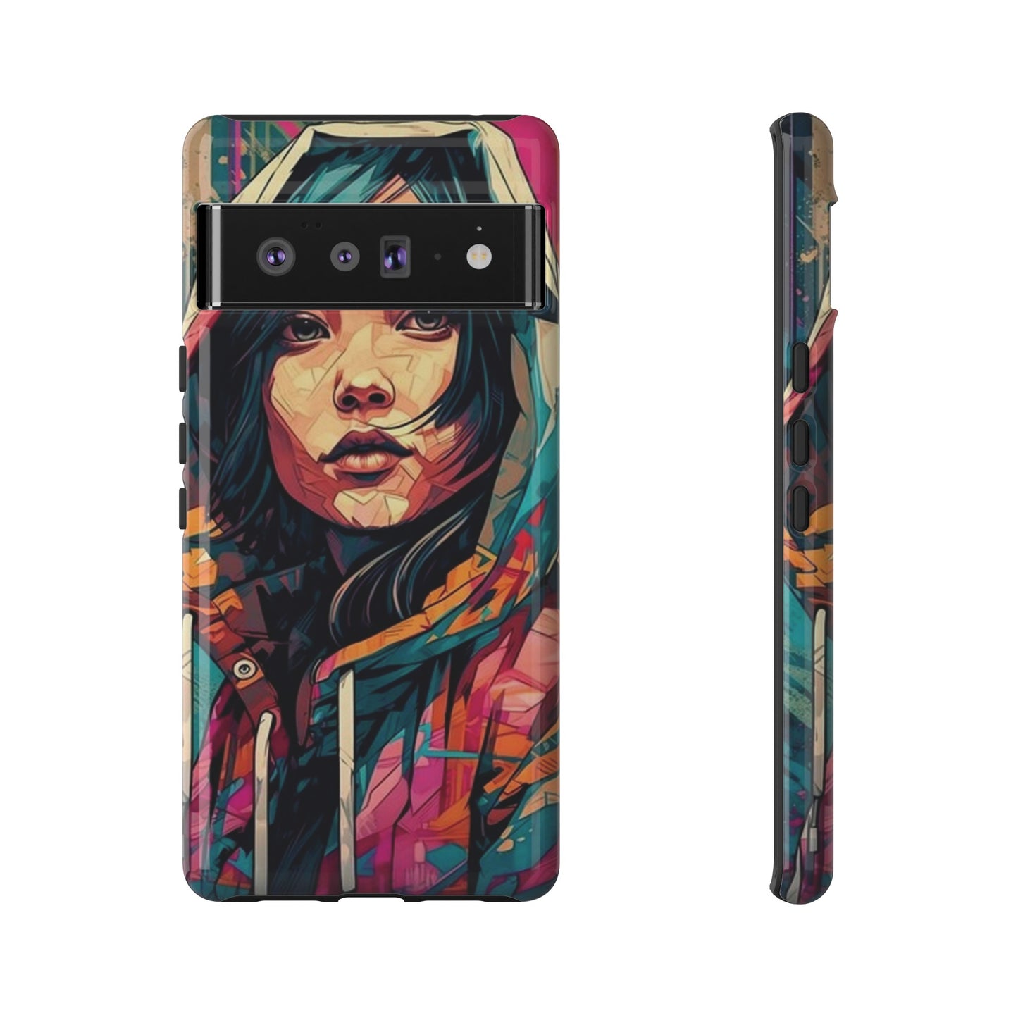 Girl Painting Wallpaper Phone Case | iPhone 15 Plus/ Pro, 14, 13, 12| Google Pixel 7, Pro, 5| Samsung Galaxy S23 All Major Phone Models