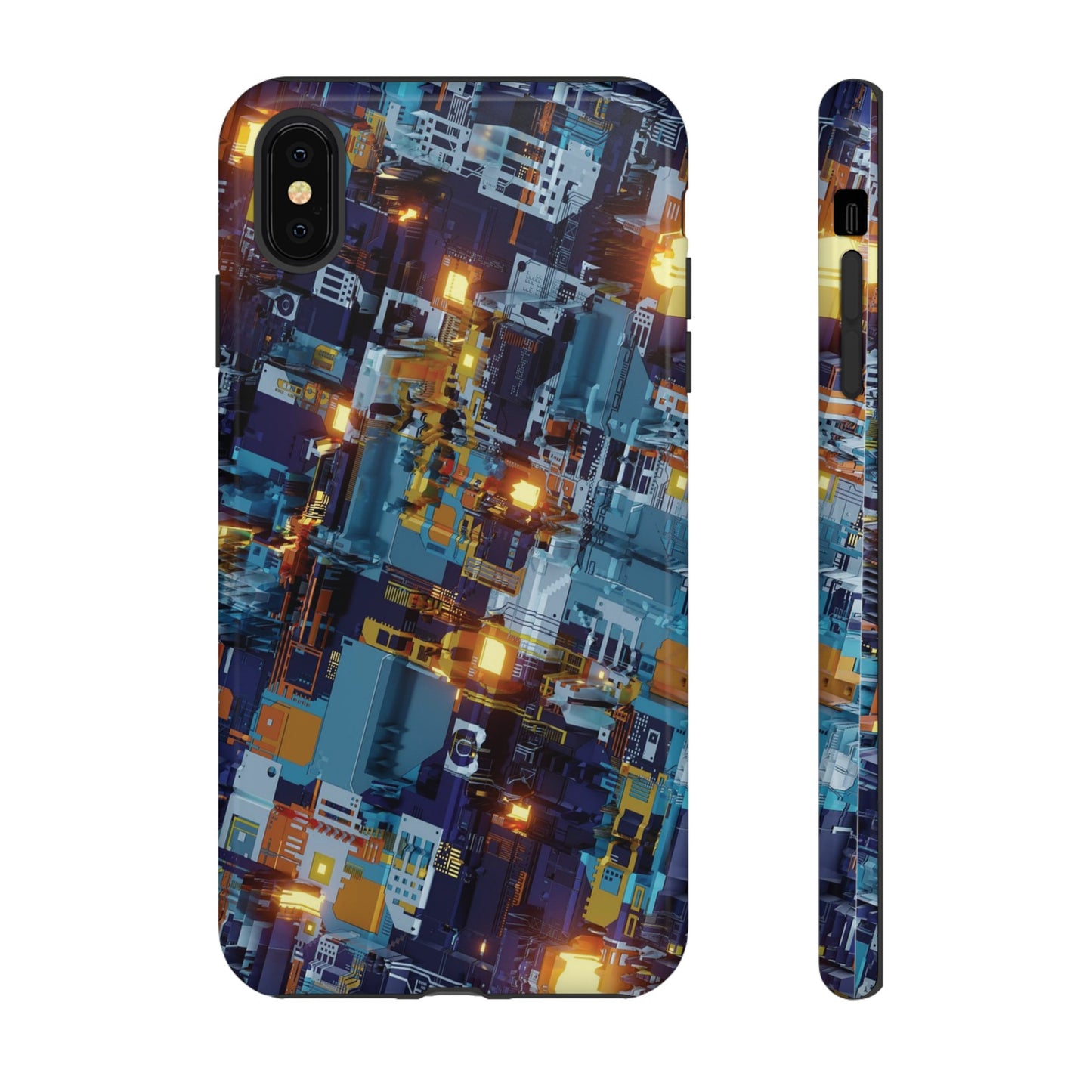 Computer Circuit Board Wallpaper Phone Case | iPhone 15 Plus/ Pro, 14, 13, 12| Google Pixel 7, Pro, 5| Samsung Galaxy S23 All Major Phone Models