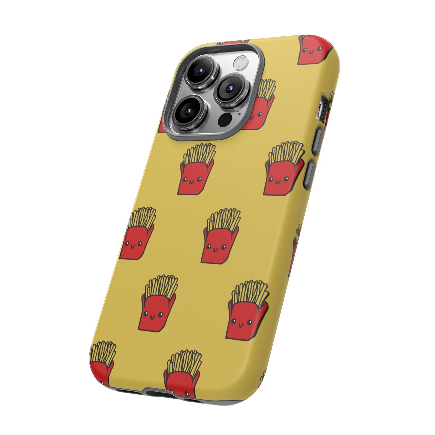 Smiling Fries Wallpaper Phone Case | iPhone 15 Plus/ Pro, 14, 13, 12| Google Pixel 7, Pro, 5| Samsung Galaxy S23 All Major Phone Models