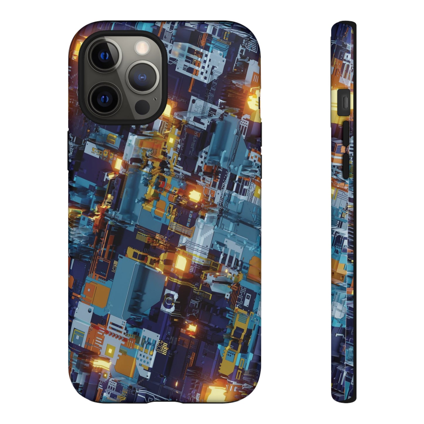 Computer Circuit Board Wallpaper Phone Case | iPhone 15 Plus/ Pro, 14, 13, 12| Google Pixel 7, Pro, 5| Samsung Galaxy S23 All Major Phone Models