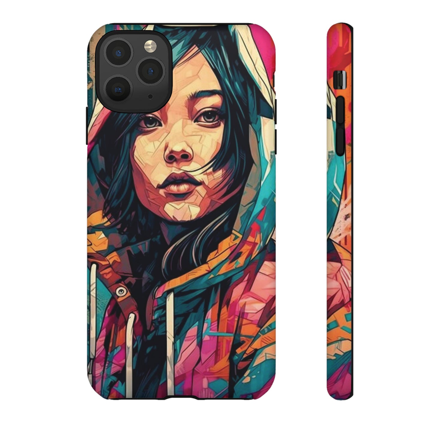 Girl Painting Wallpaper Phone Case | iPhone 15 Plus/ Pro, 14, 13, 12| Google Pixel 7, Pro, 5| Samsung Galaxy S23 All Major Phone Models