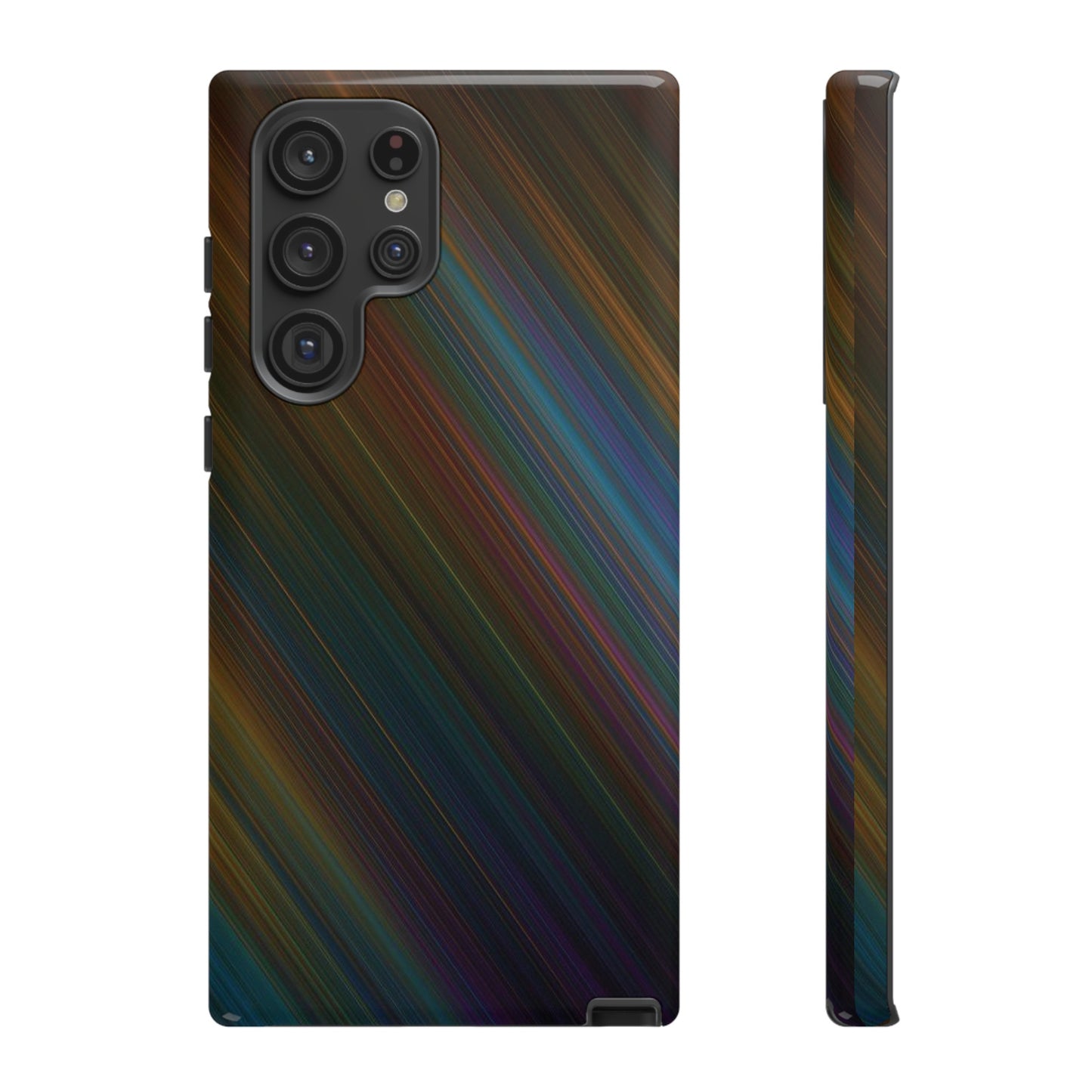 Slanted Rainbow Wallpaper Phone Case | iPhone 15 Plus/ Pro, 14, 13, 12| Google Pixel 7, Pro, 5| Samsung Galaxy S23 All Major Phone Models