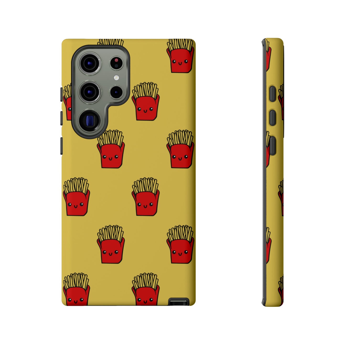 Smiling Fries Wallpaper Phone Case | iPhone 15 Plus/ Pro, 14, 13, 12| Google Pixel 7, Pro, 5| Samsung Galaxy S23 All Major Phone Models