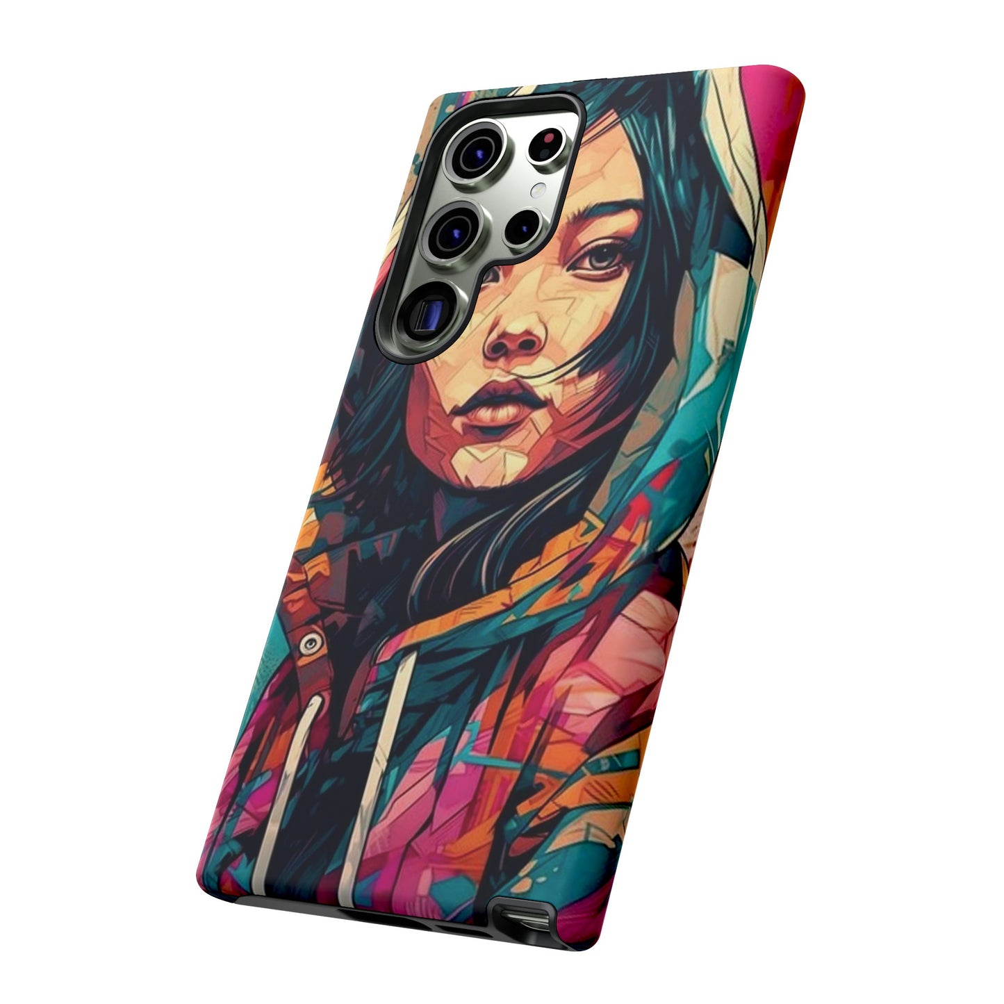 Girl Painting Wallpaper Phone Case | iPhone 15 Plus/ Pro, 14, 13, 12| Google Pixel 7, Pro, 5| Samsung Galaxy S23 All Major Phone Models