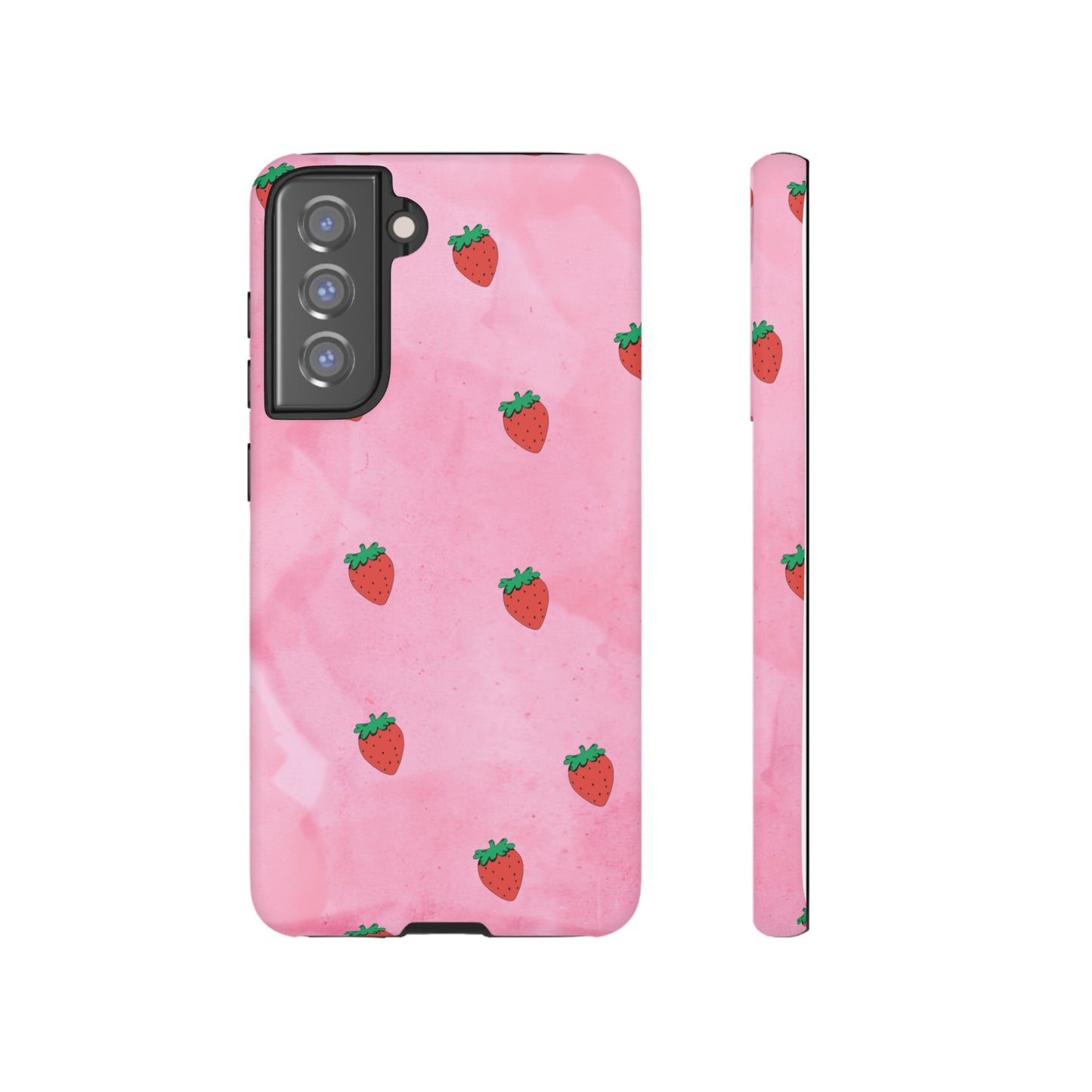 Strawberry Wallpaper Phone Case | iPhone 15 Plus/ Pro, 14, 13, 12| Google Pixel 7, Pro, 5| Samsung Galaxy S23 All Major Phone Models