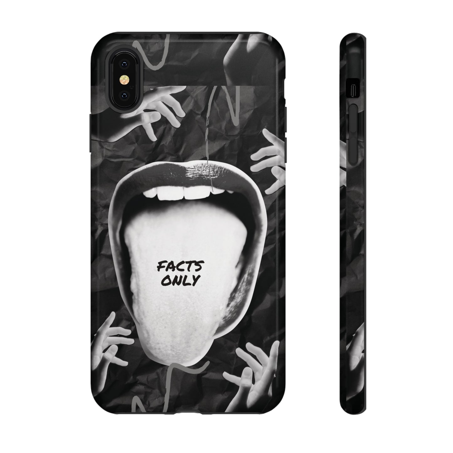 Facts Only Wallpaper Phone Case | iPhone 15 Plus/ Pro, 14, 13, 12| Google Pixel 7, Pro, 5| Samsung Galaxy S23 All Major Phone Models