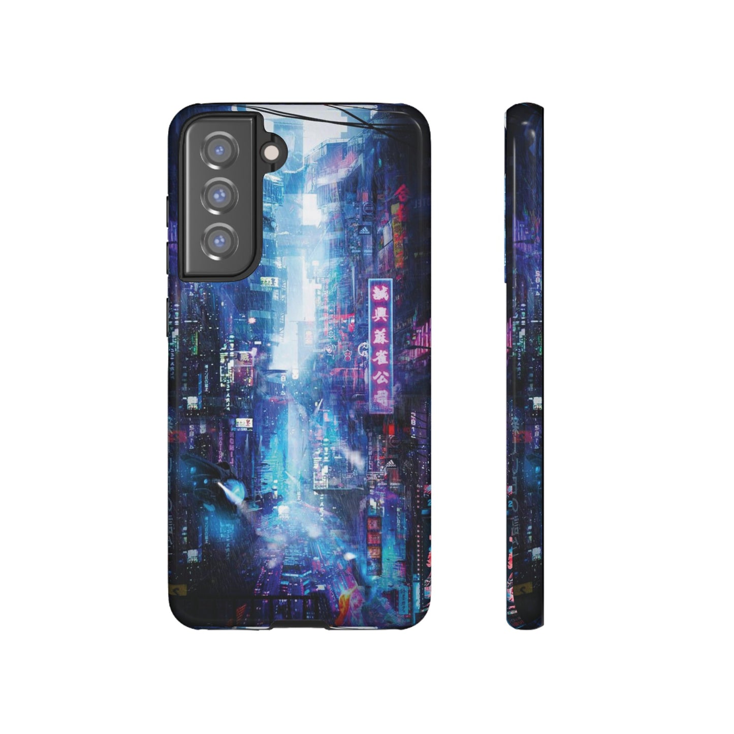 Night Life Futuristic City Wallpaper Phone Case | iPhone 15 Plus/ Pro, 14, 13, 12| Google Pixel 7, Pro, 5| Samsung Galaxy S23 All Major Phone Models