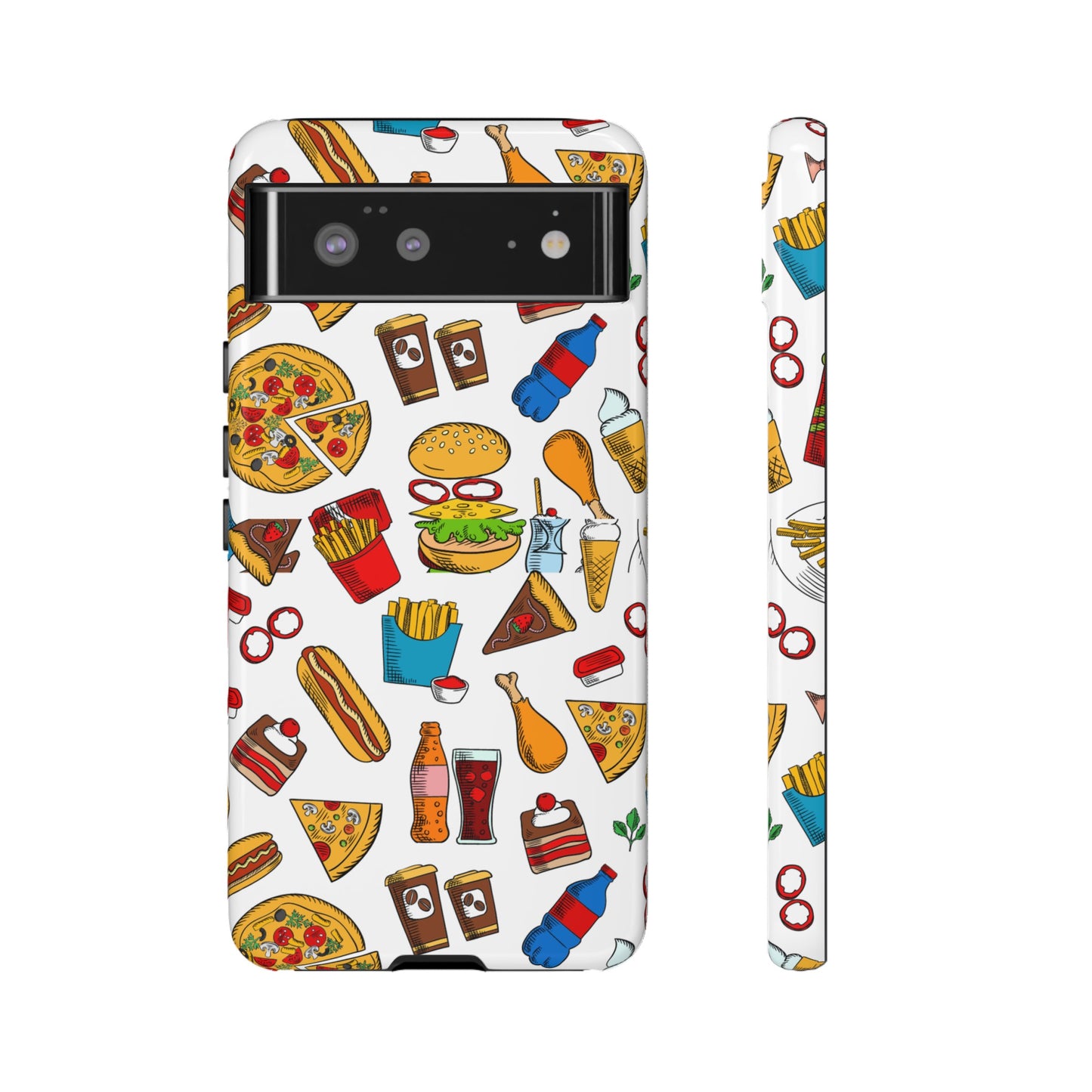 Fast Food Wallpaper Phone Case | iPhone 15 Plus/ Pro, 14, 13, 12| Google Pixel 7, Pro, 5| Samsung Galaxy S23 All Major Phone Models