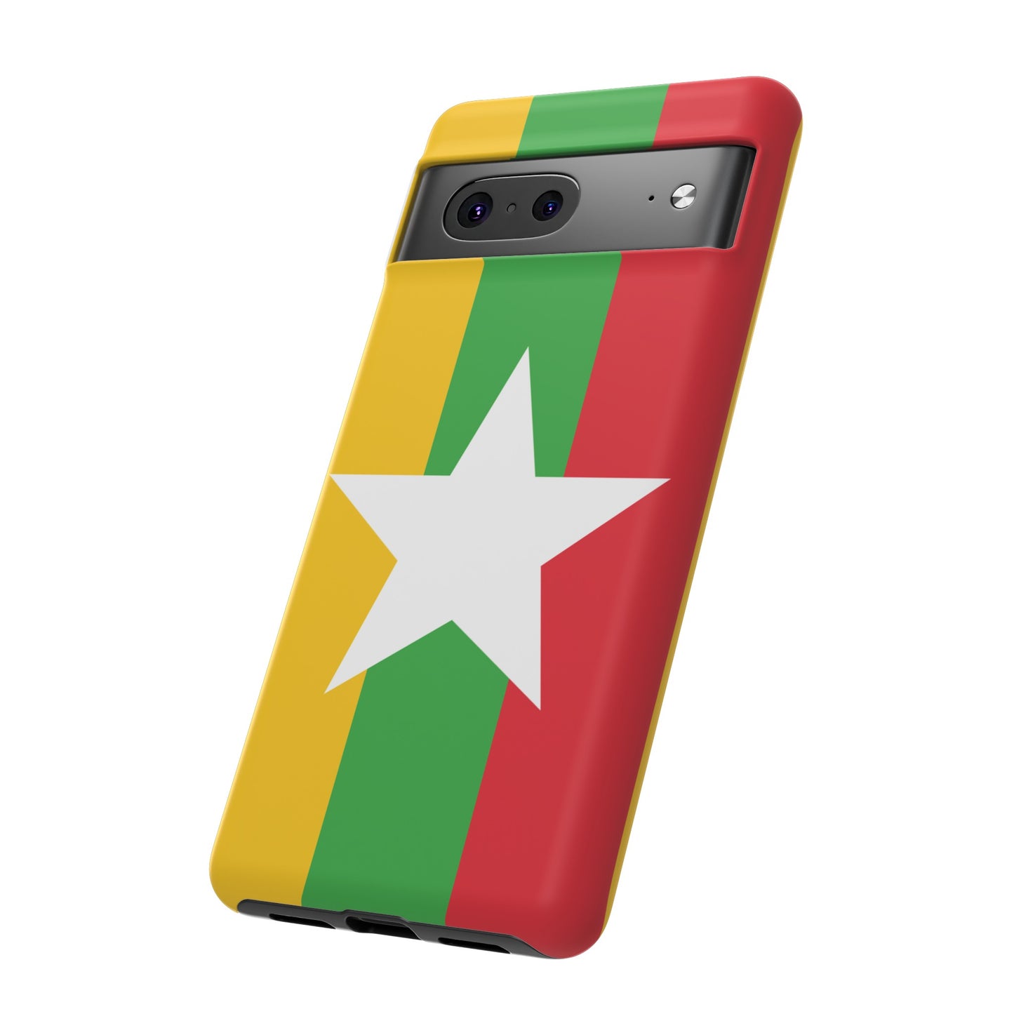 Myanmar Flag Phone Case | iPhone 15 Plus/ Pro, 14, 13, 12| Google Pixel 7, Pro, 5| Samsung Galaxy S23 All Major Phone Models