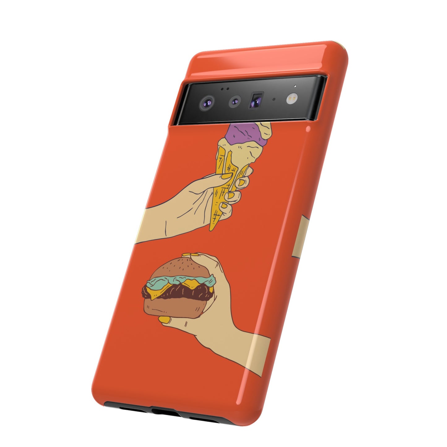 IceCream Or Hamburger? Phone Case | iPhone 15 Plus/ Pro, 14, 13, 12| Google Pixel 7, Pro, 5| Samsung Galaxy S23 All Major Phone Models