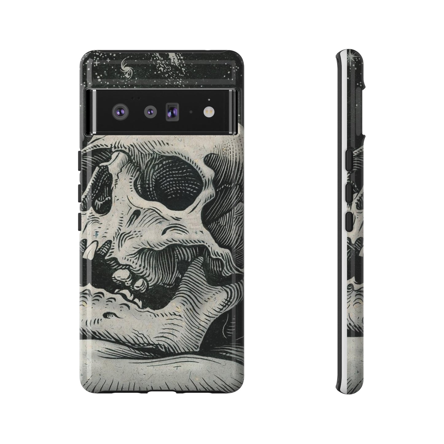 Skull Wallpaper Phone Case | iPhone 15 Plus/ Pro, 14, 13, 12| Google Pixel 7, Pro, 5| Samsung Galaxy S23 All Major Phone Models