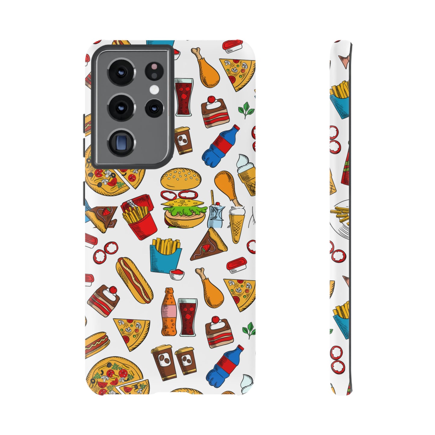 Fast Food Wallpaper Phone Case | iPhone 15 Plus/ Pro, 14, 13, 12| Google Pixel 7, Pro, 5| Samsung Galaxy S23 All Major Phone Models