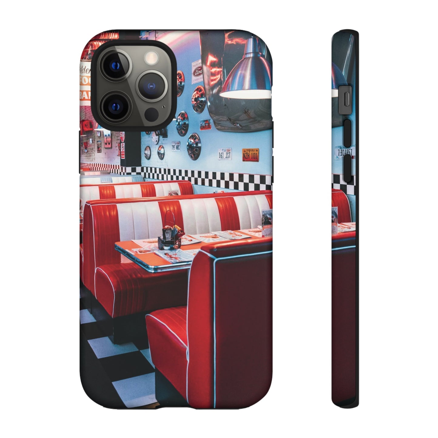 Diner Wallpaper Phone Case | iPhone 15 Plus/ Pro, 14, 13, 12| Google Pixel 7, Pro, 5| Samsung Galaxy S23 All Major Phone Models