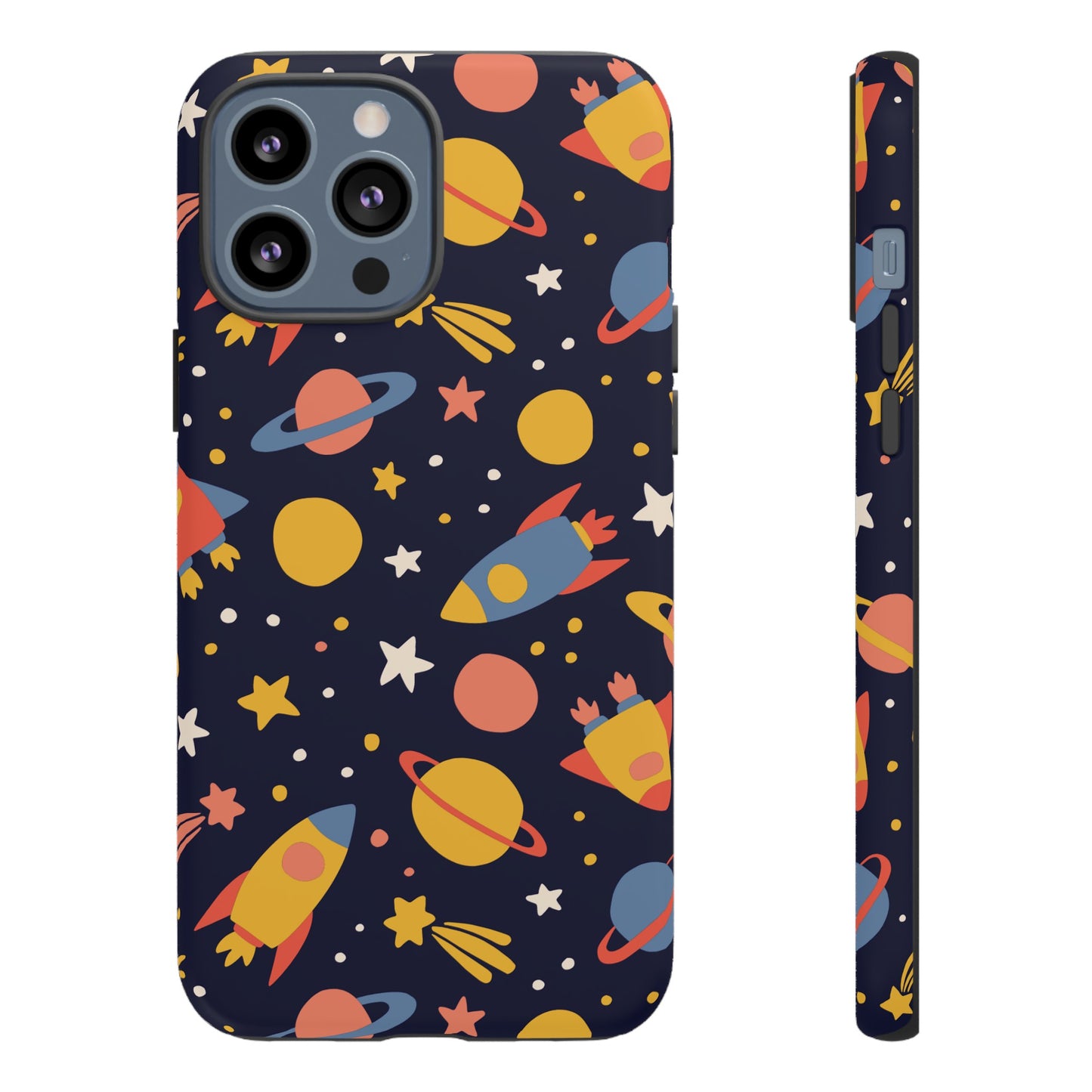 Cartoon Space Wallpaper Phone Case | iPhone 15 Plus/ Pro, 14, 13, 12| Google Pixel 7, Pro, 5| Samsung Galaxy S23 All Major Phone Models