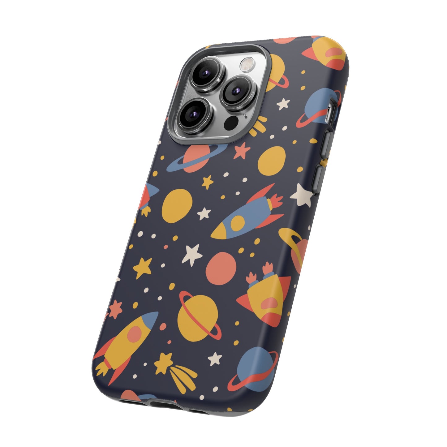 Cartoon Space Wallpaper Phone Case | iPhone 15 Plus/ Pro, 14, 13, 12| Google Pixel 7, Pro, 5| Samsung Galaxy S23 All Major Phone Models