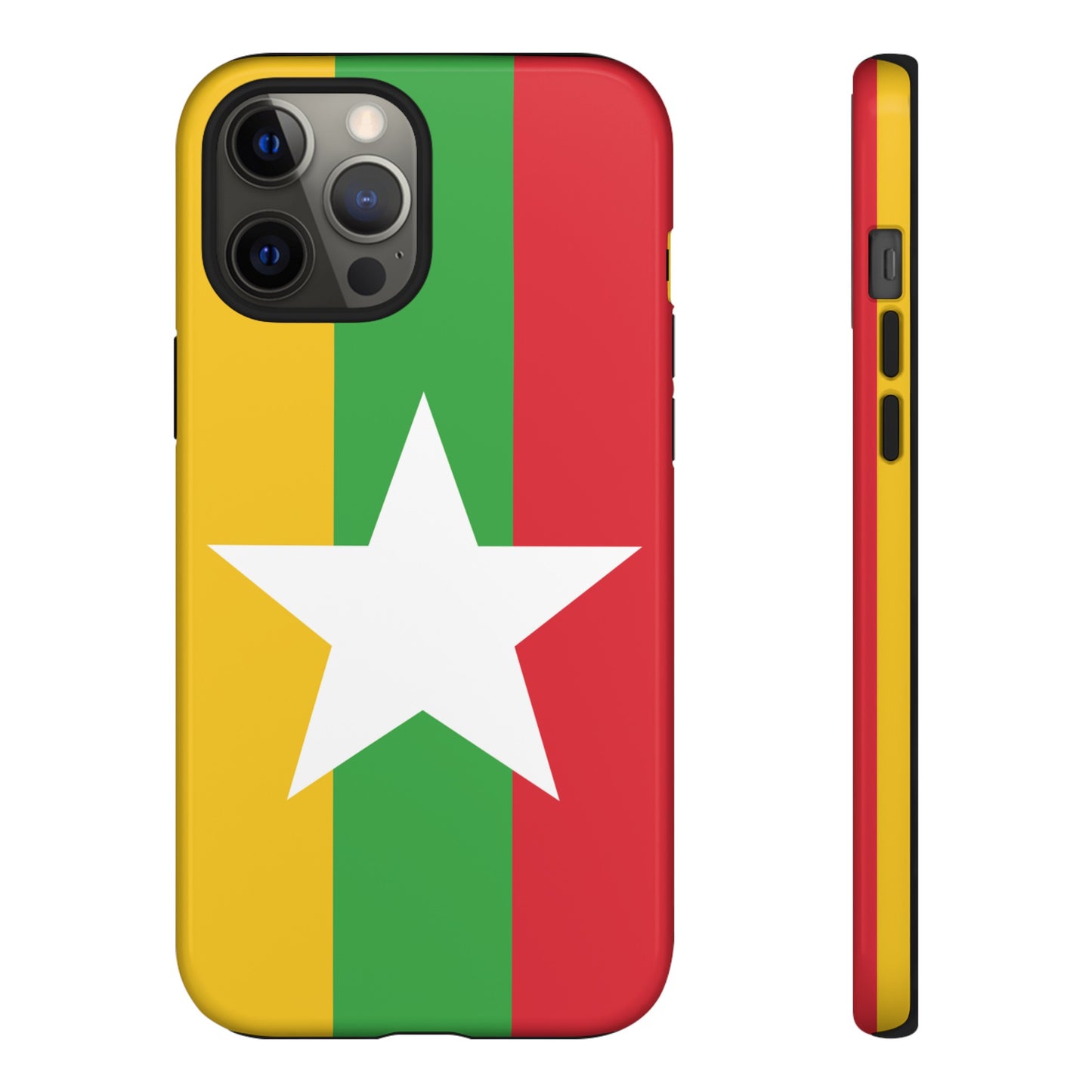 Myanmar Flag Phone Case | iPhone 15 Plus/ Pro, 14, 13, 12| Google Pixel 7, Pro, 5| Samsung Galaxy S23 All Major Phone Models