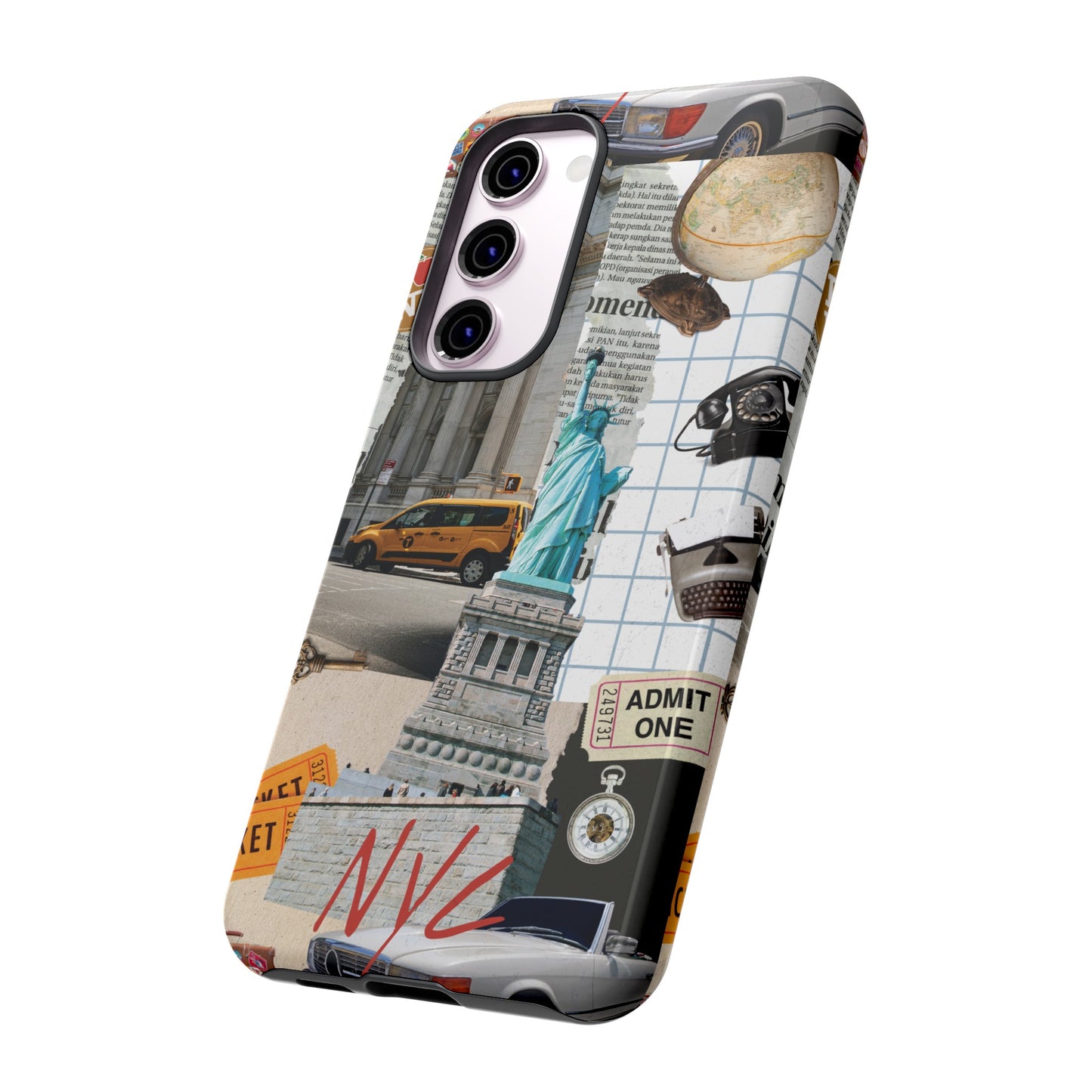 New York City Collage Wallpaper Phone Case | iPhone 15 Plus/ Pro, 14, 13, 12| Google Pixel 7, Pro, 5| Samsung Galaxy S23 All Major Phone Models