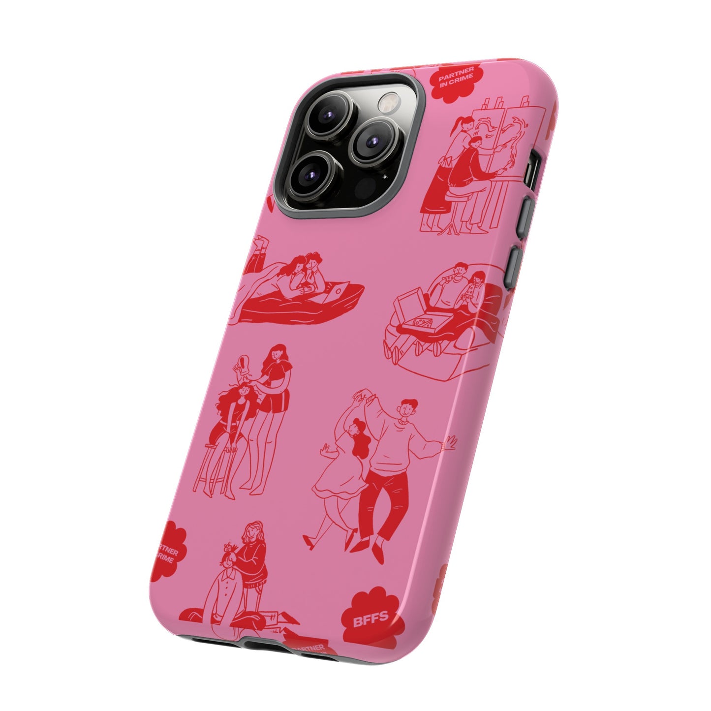 Pink Valentine's Day Wallpaper Phone Case | iPhone 15 Plus/ Pro, 14, 13, 12| Google Pixel 7, Pro, 5| Samsung Galaxy S23 All Major Phone Models