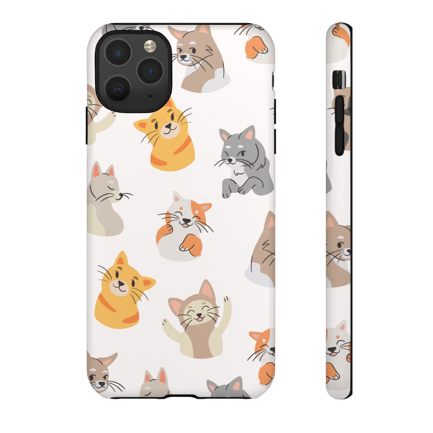 Adorable Cats Wallpaper Phone Case | iPhone 15 Plus/ Pro, 14, 13, 12| Google Pixel 7, Pro, 5| Samsung Galaxy S23 All Major Phone Models