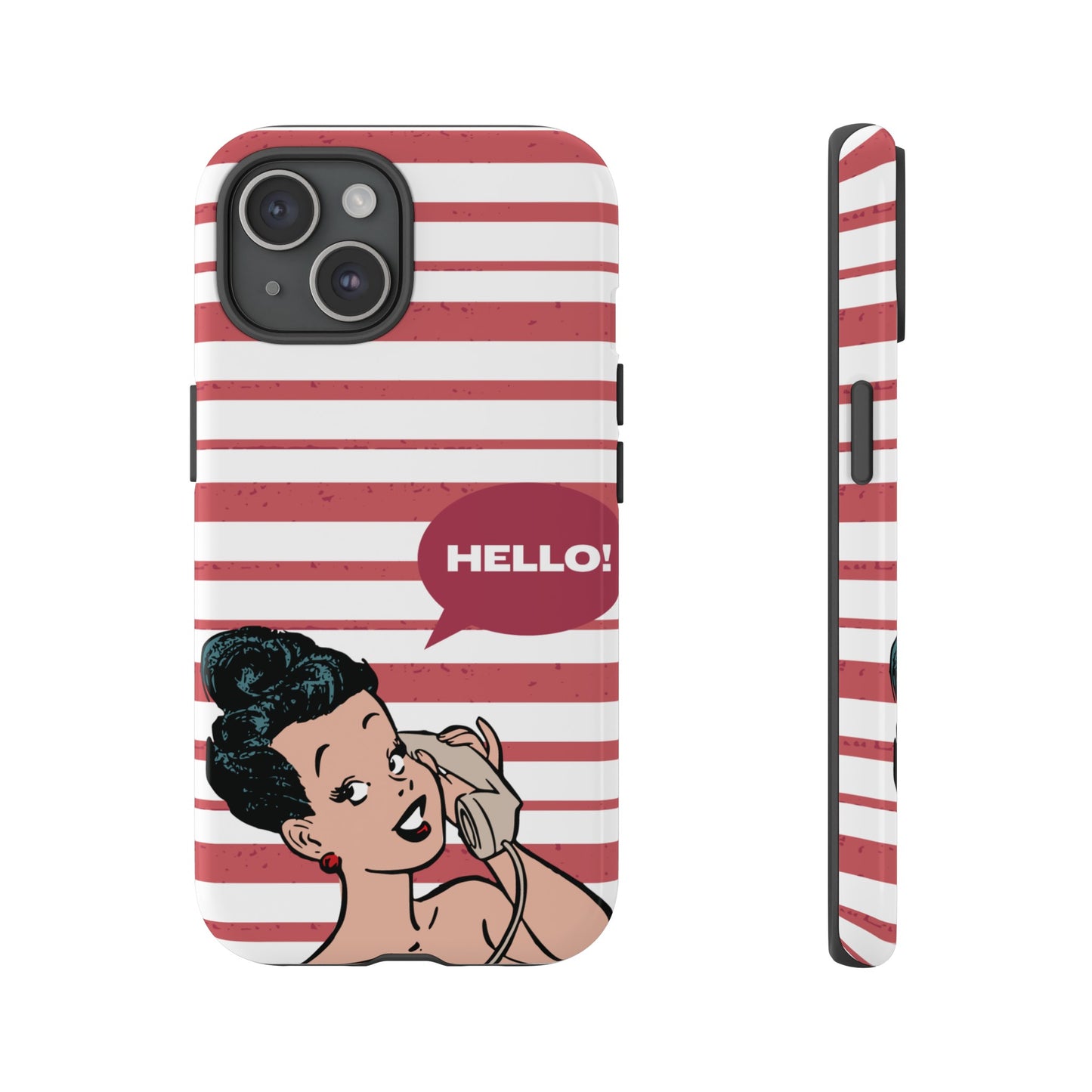 Hello! Wallpaper Phone Case | iPhone 15 Plus/ Pro, 14, 13, 12| Google Pixel 7, Pro, 5| Samsung Galaxy S23 All Major Phone Models