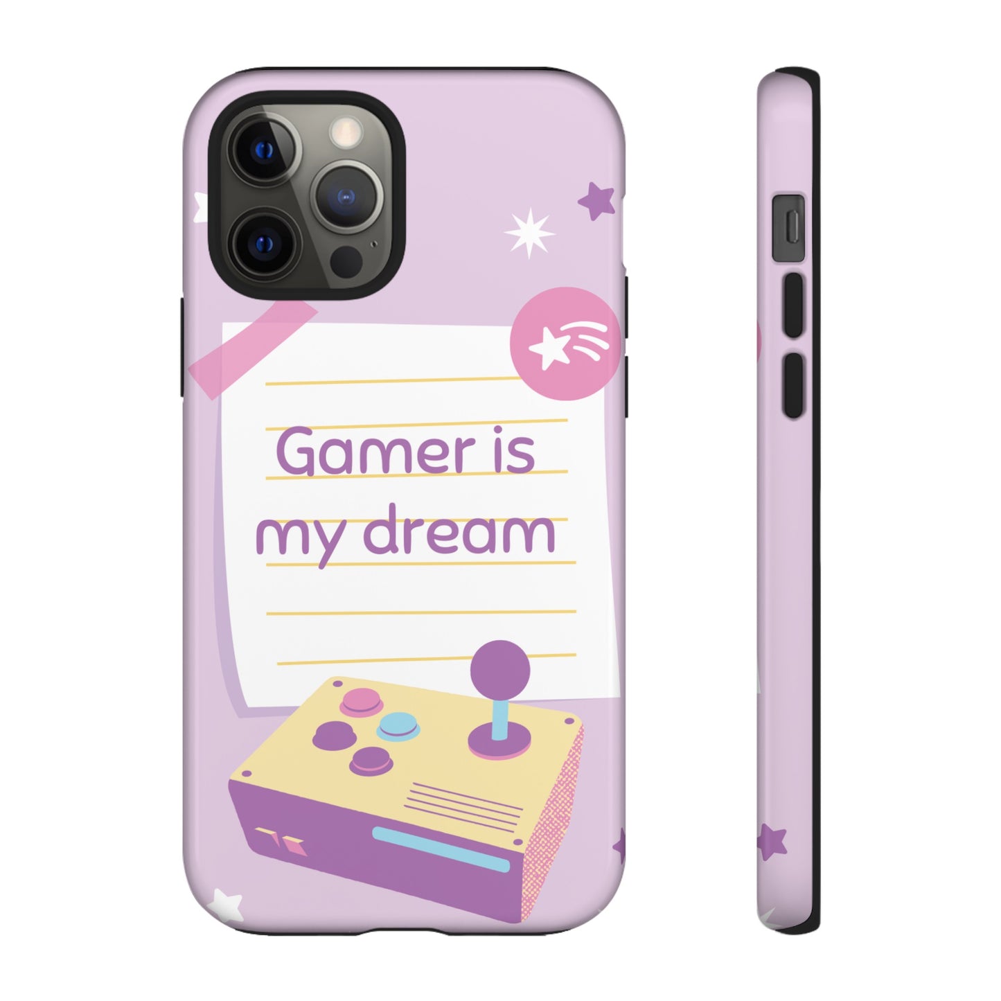 Gamer Is My Dream Job Wallpaper Phone Case | iPhone 15 Plus/ Pro, 14, 13, 12| Google Pixel 7, Pro, 5| Samsung Galaxy S23 All Major Phone Models