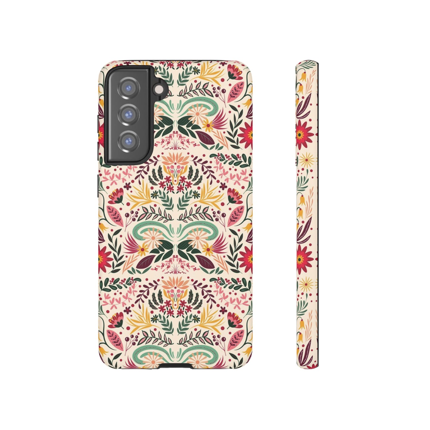 Bright Floral Wallpaper Phone Case | iPhone 15 Plus/ Pro, 14, 13, 12| Google Pixel 7, Pro, 5| Samsung Galaxy S23 All Major Phone Models